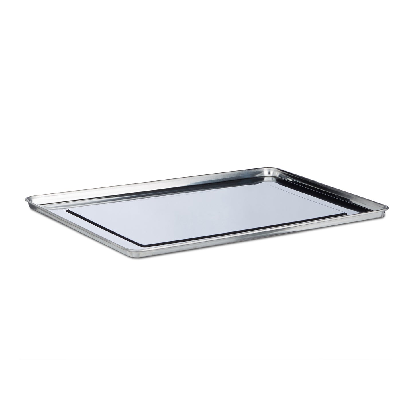 Stainless steel dish rack with glass holder
