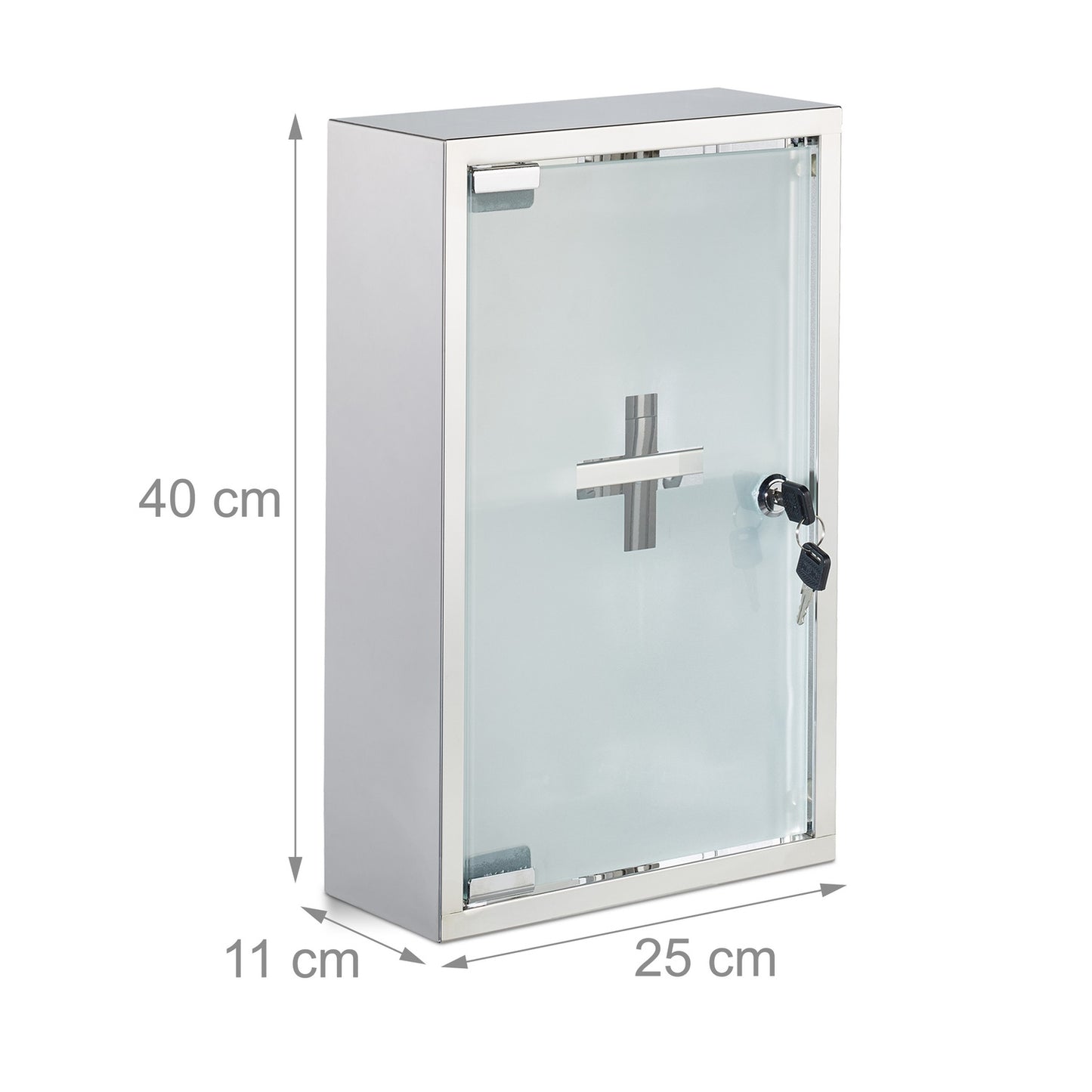 Stainless steel medicine cabinet