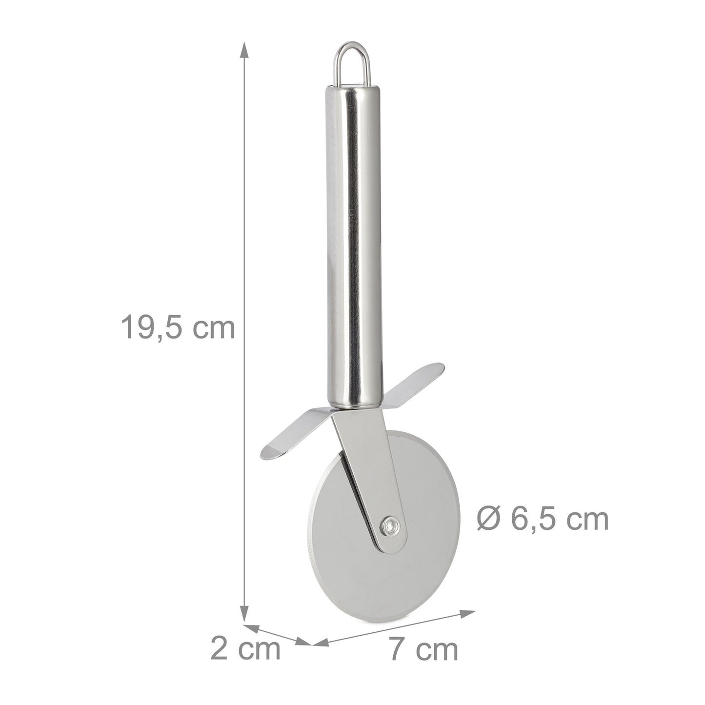 Stainless steel pizza cutter