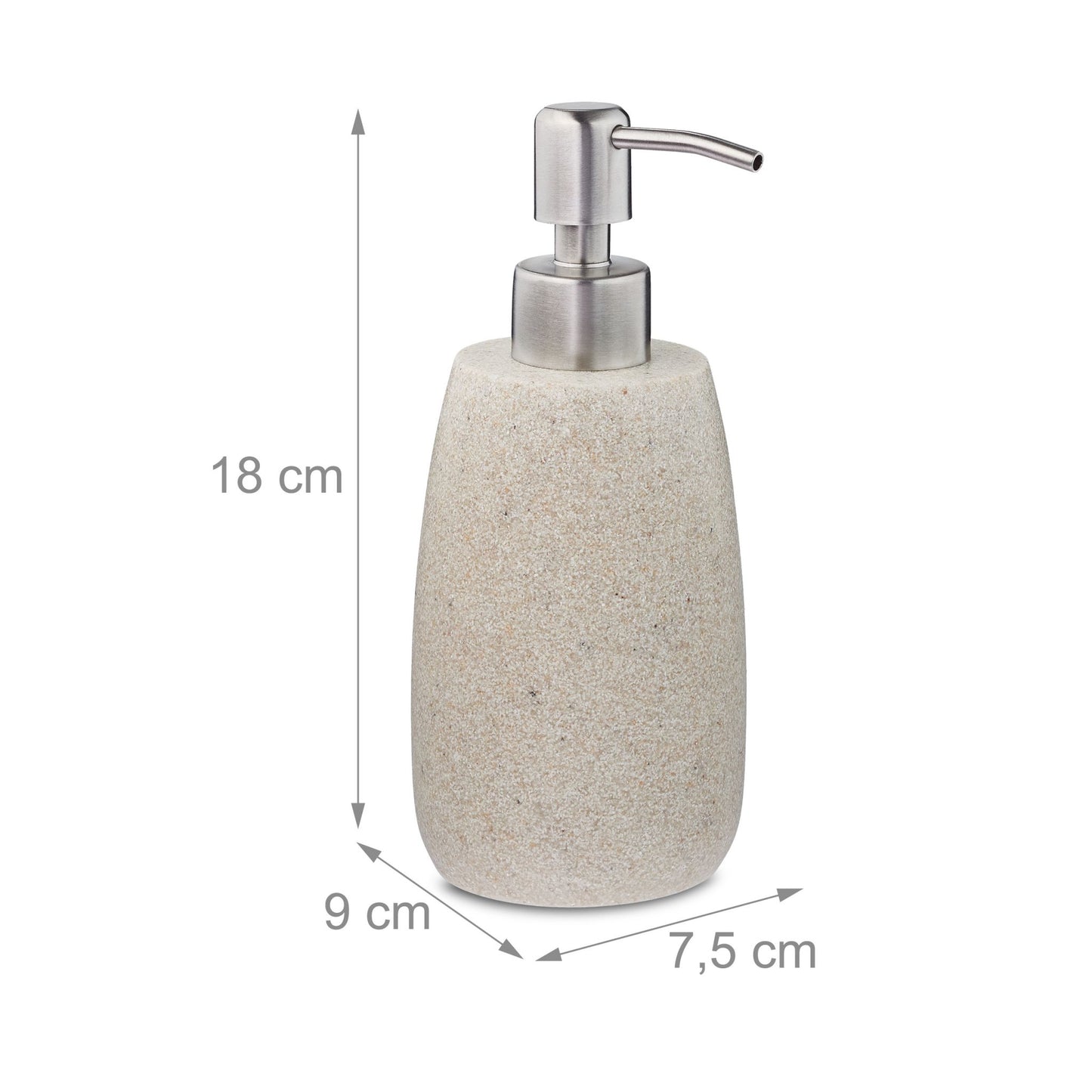 Stainless steel soap pump