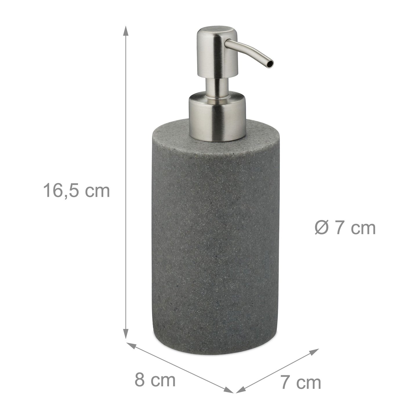 Stainless steel soap pump