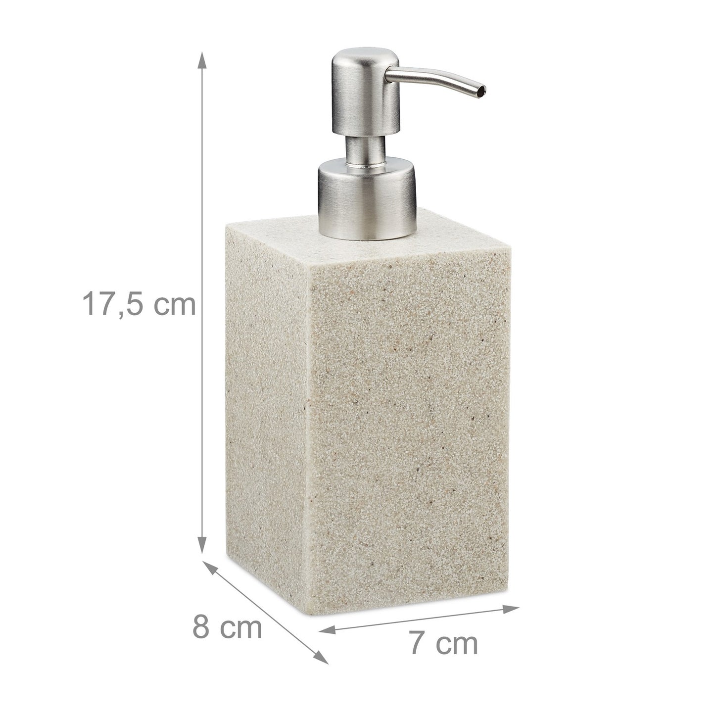 Stainless steel soap pump