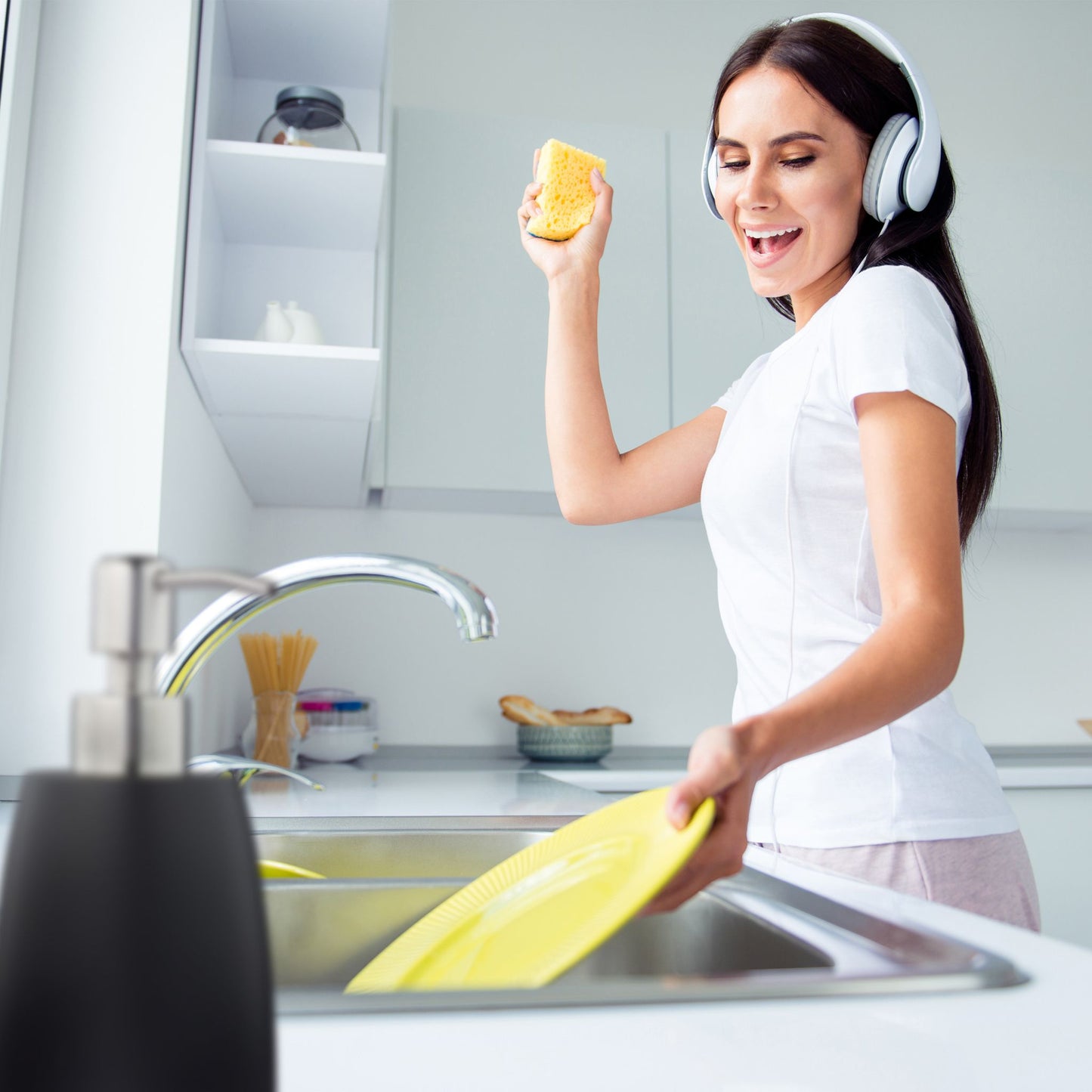 Stainless steel soap pump