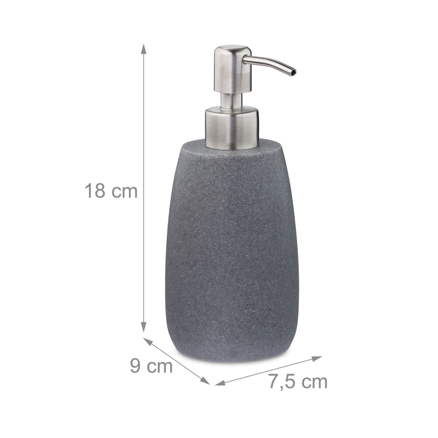 Stainless steel soap pump