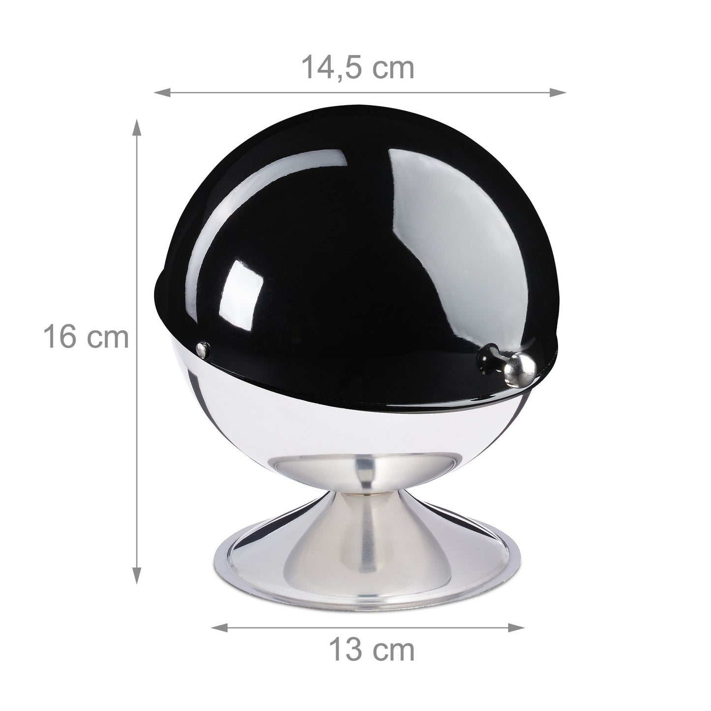 Stainless steel sugar bowl