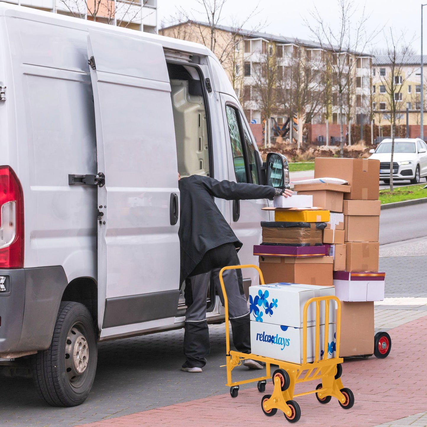 Stair Climbing Hand Truck Yellow