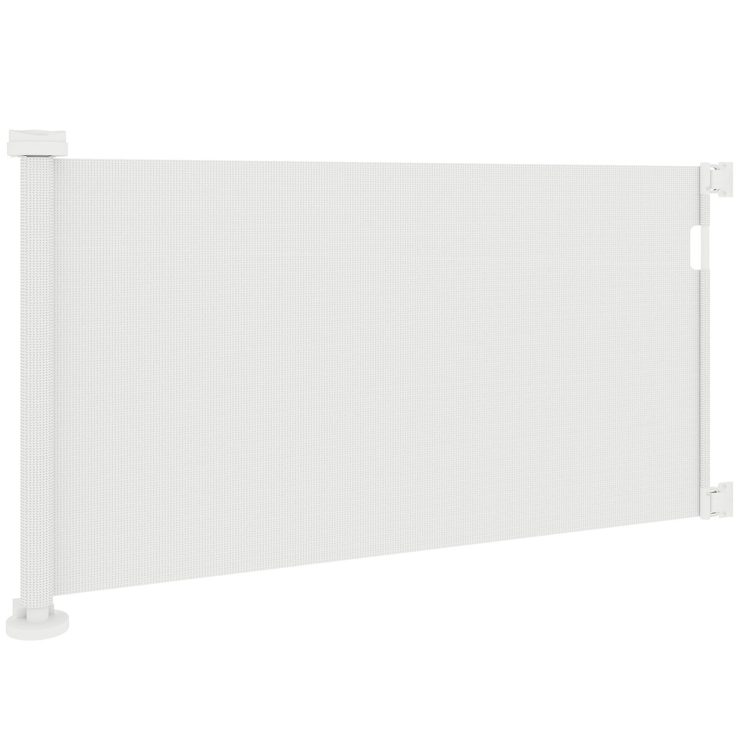 Stair gate extendable 0-136cm 87 cm high door gate for pets 142 x 10 x 87 cm white
