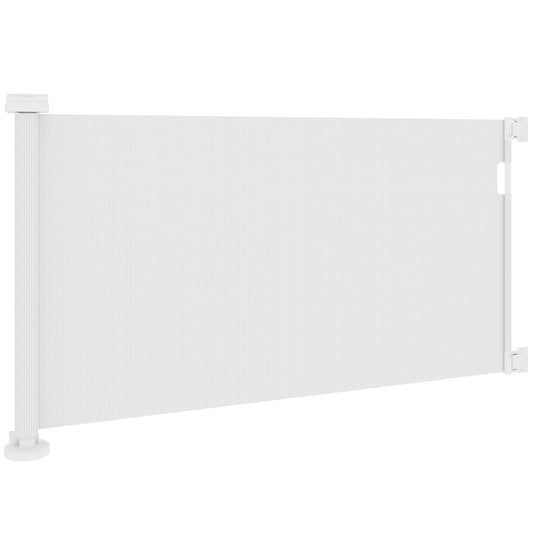Stair gate extendable 0-136cm 87 cm high door gate for pets 142 x 10 x 87 cm white