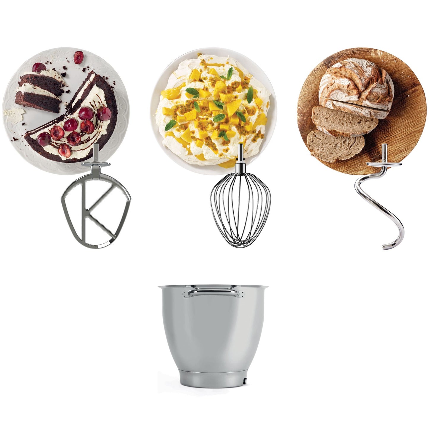 Stand Mixer 1700W, 6.7L Stainless Steel Bowl