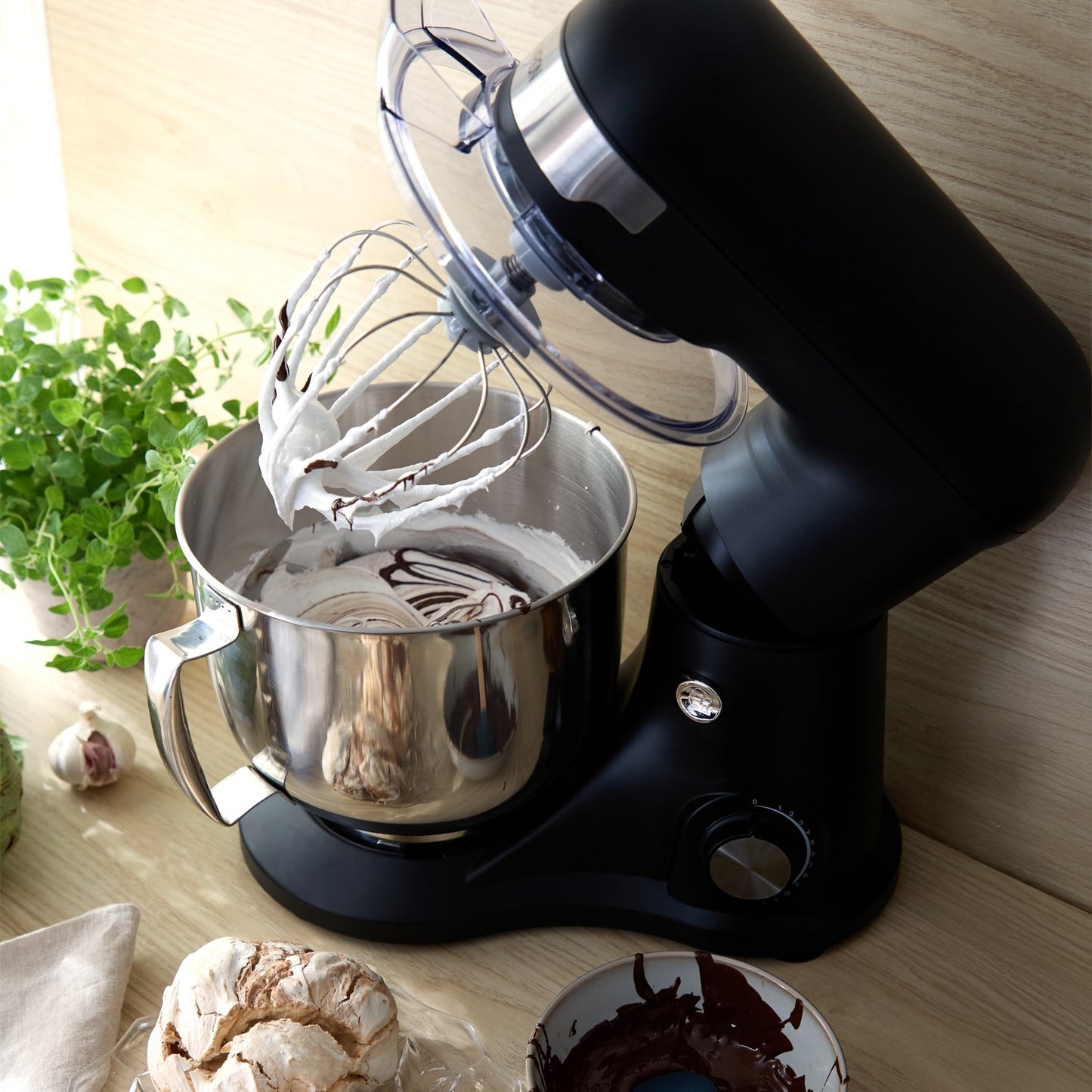 Stand Mixer 5L 1000W, Matte Black, 12 Speeds
