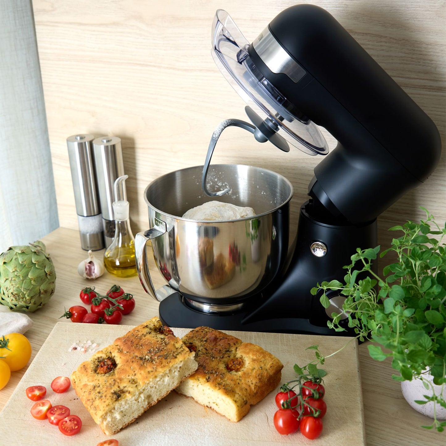 Stand Mixer 5L 1000W, Matte Black, 12 Speeds