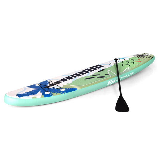 Stand Up Surfboard Inflatable Surfboard Paddle Board 320 x 76 x 15 cm Green