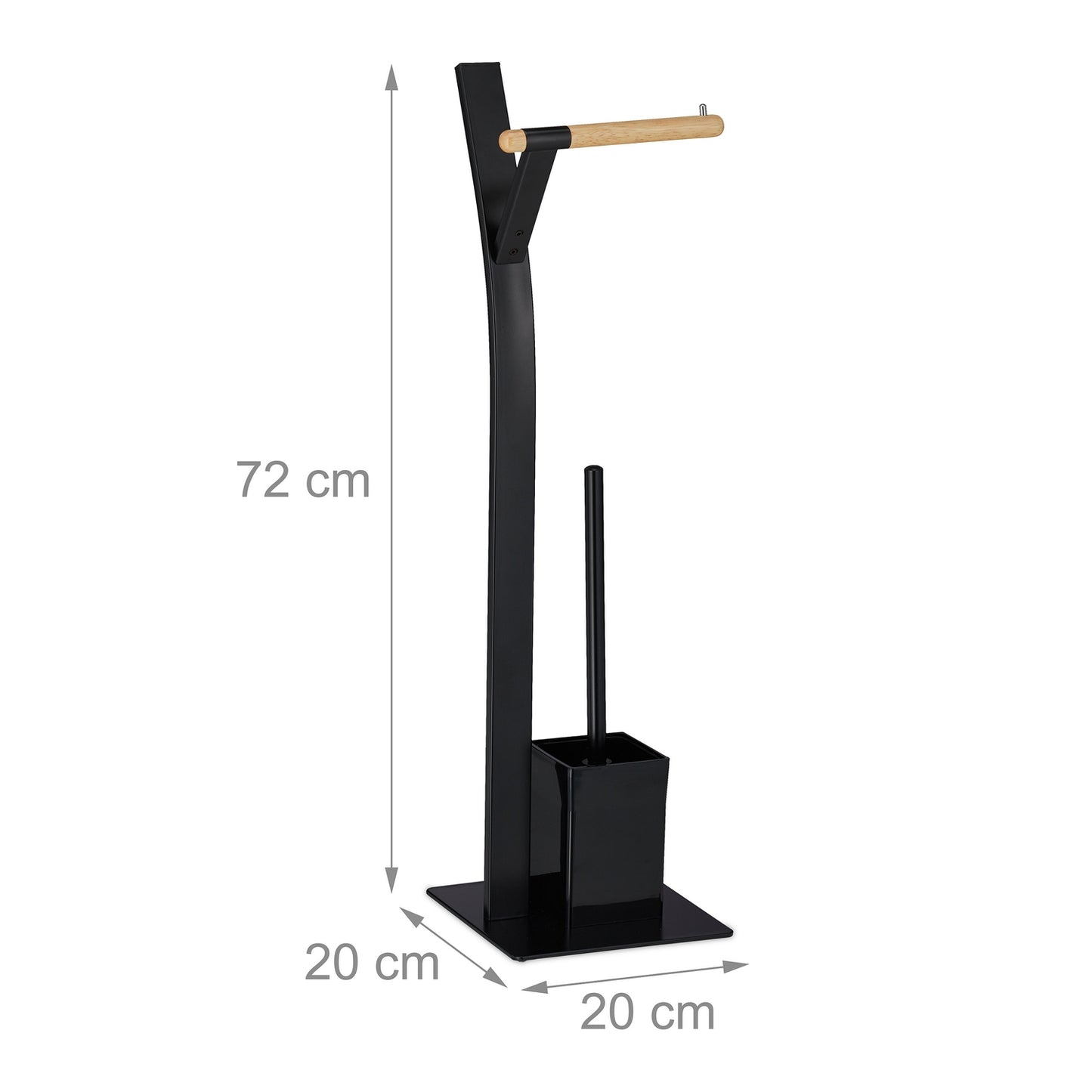 Stand WC set in a mix of materials