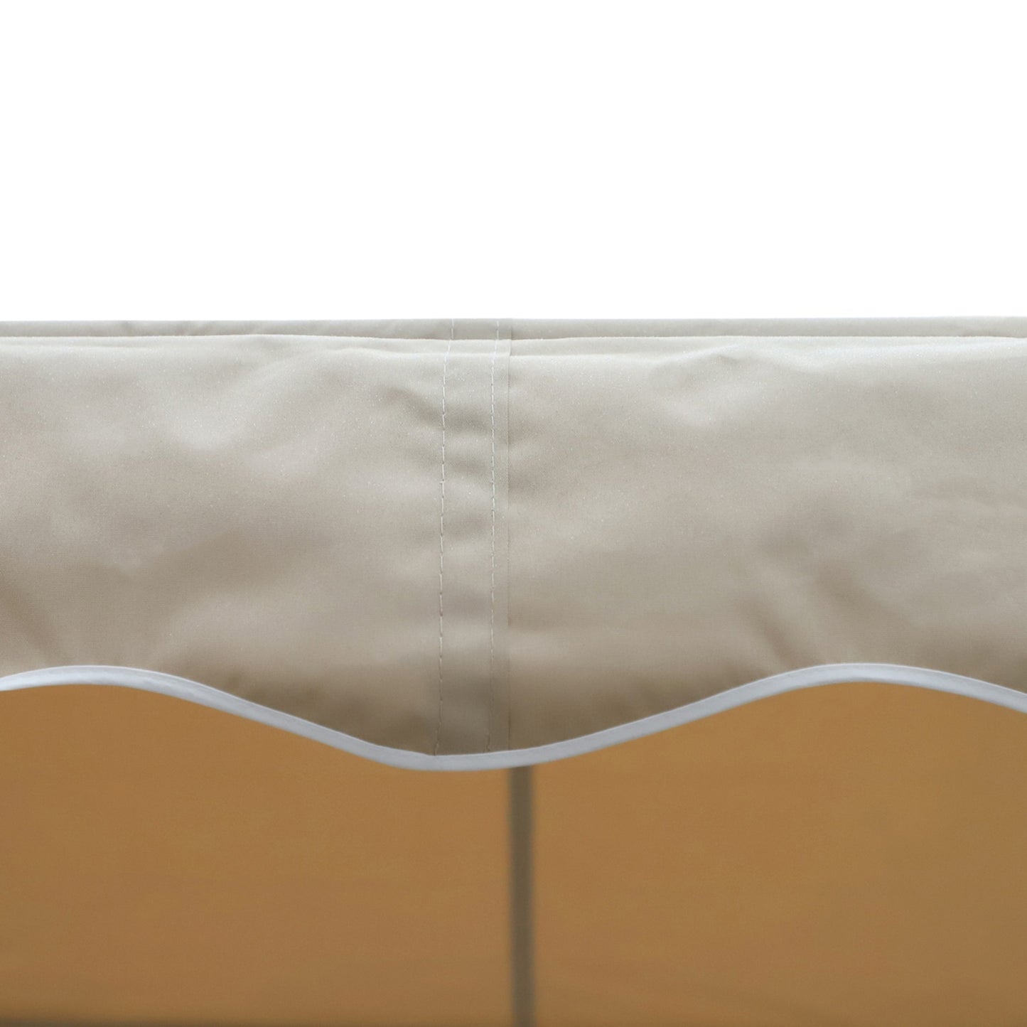 Beige Patio Awning With Folding Arm 3x3M