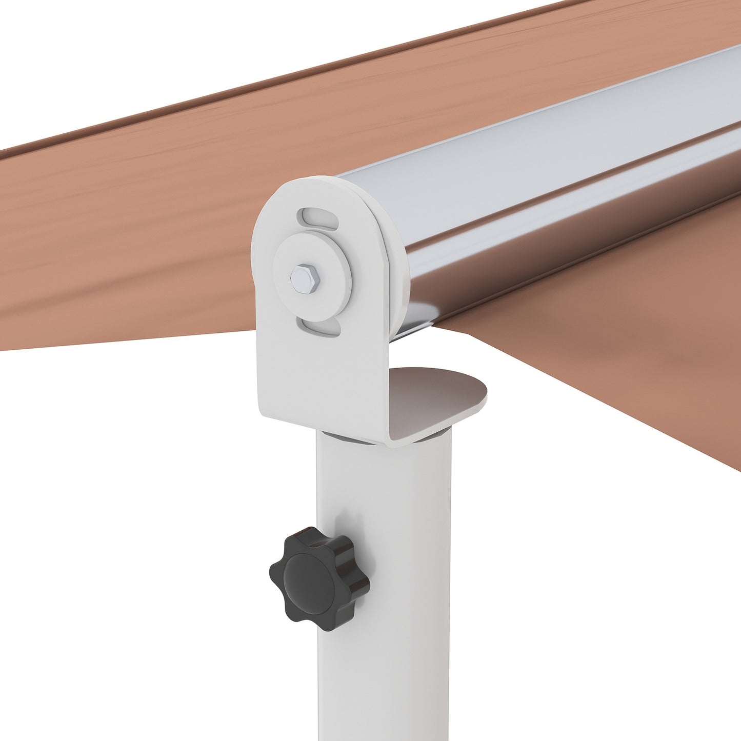 Brown folding arm awning, 4.5x3.4m – Patio & Garden