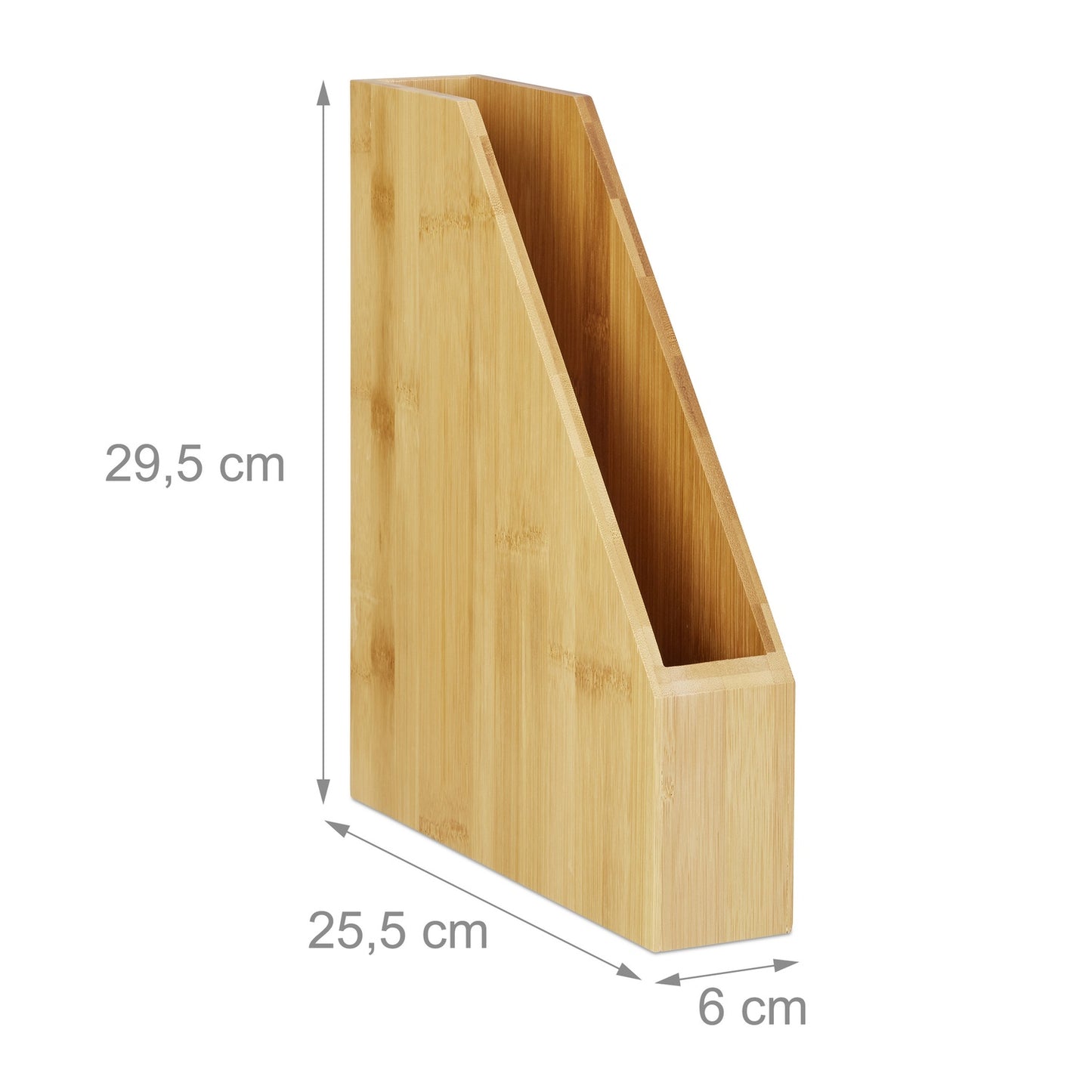 Standing Bamboo File Holder