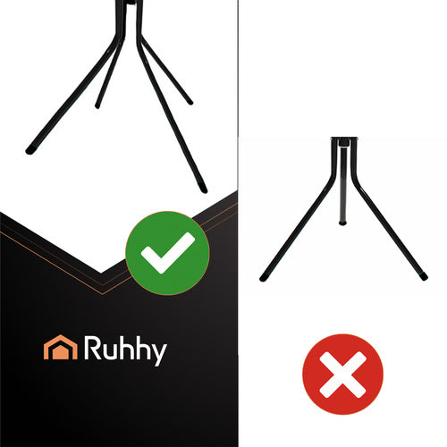 Standing Clothes Rack, Black Metal, 170cm, 3 Levels