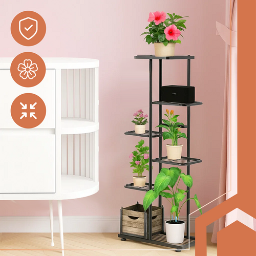 Standing Flower Stand, 106cm, Metal, Indoor/Outdoor