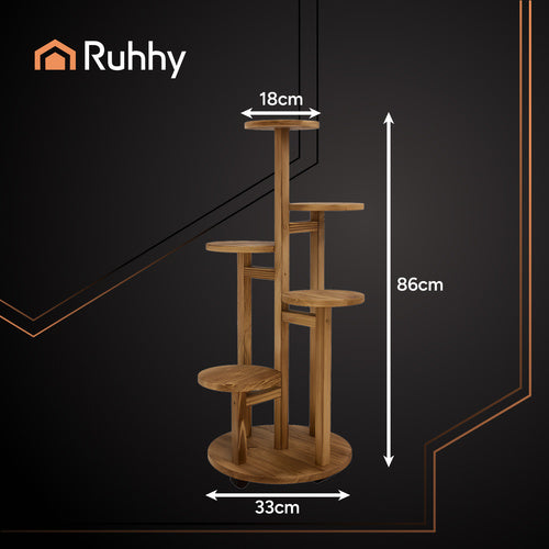Standing Flower Stand, 86cm, Metal Plant Holder