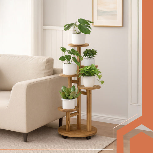 Standing Flower Stand, 86cm, Metal Plant Holder