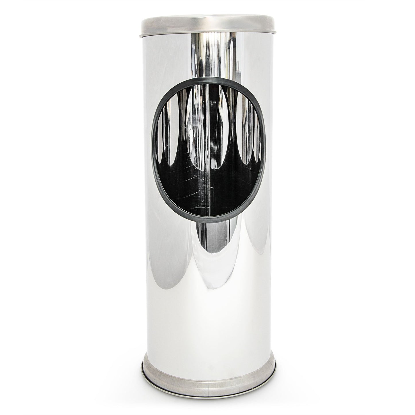 Standing ashtray in stainless steel 37.5 cm