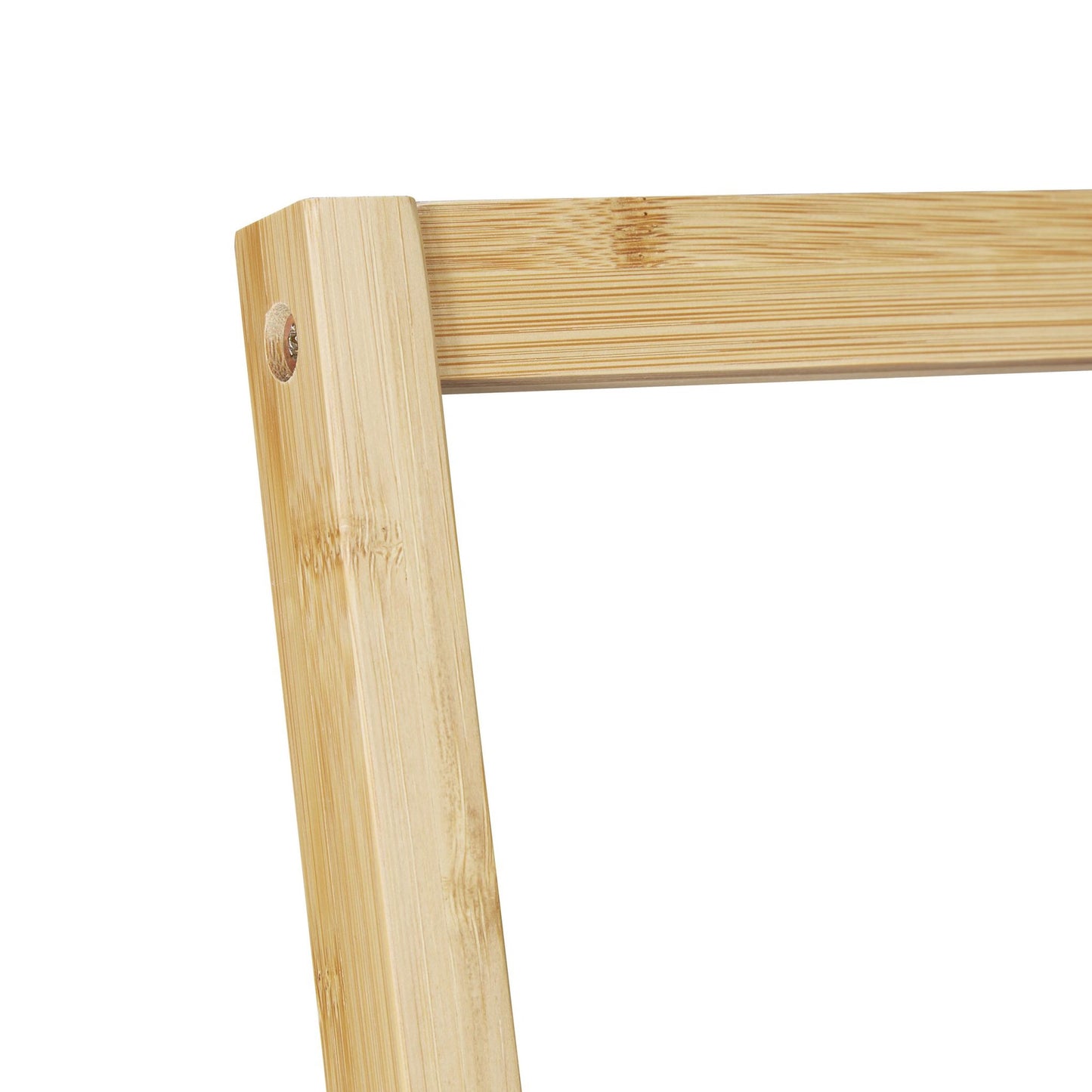 Standing bamboo towel rail