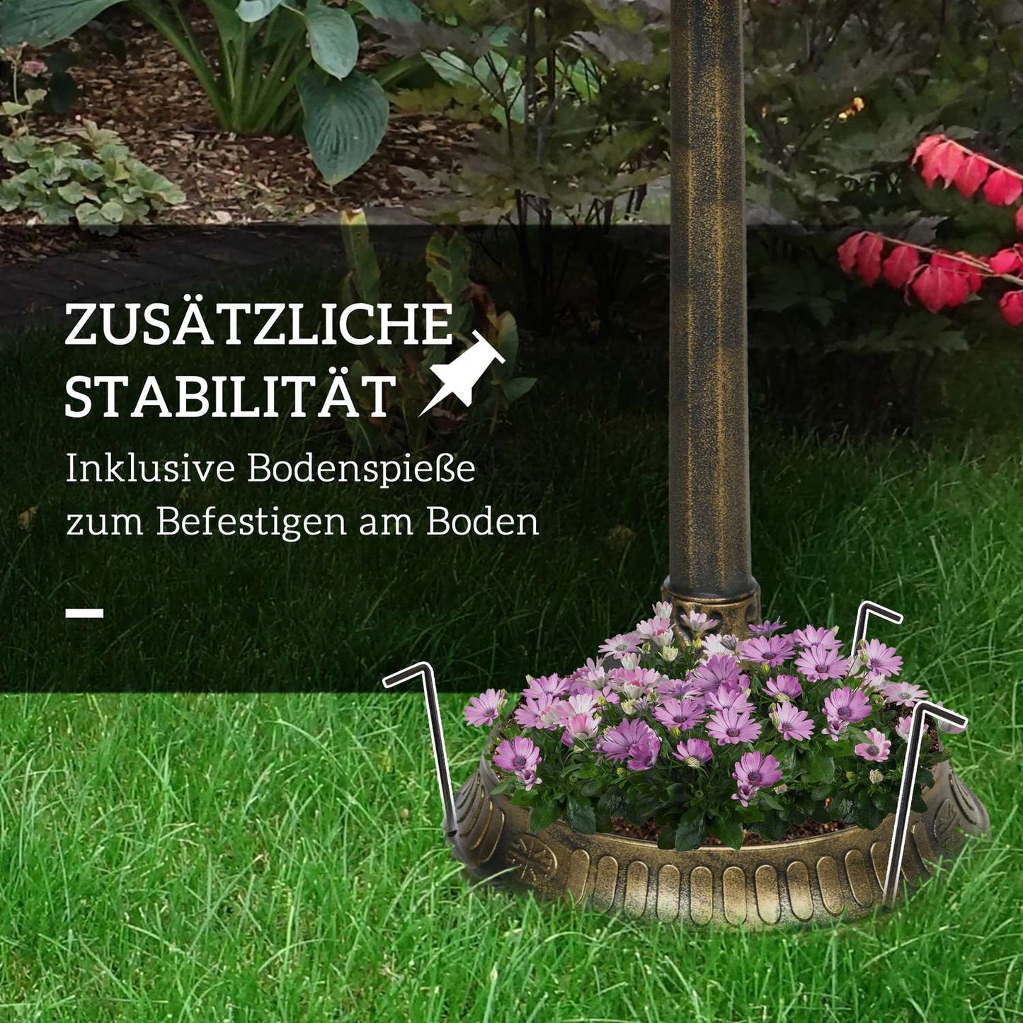 Plastic bird bath, frost-proof sink for garden or balcony