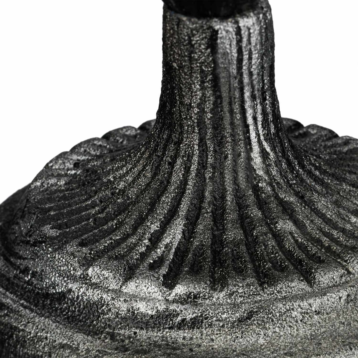 Standing bird bath in cast iron