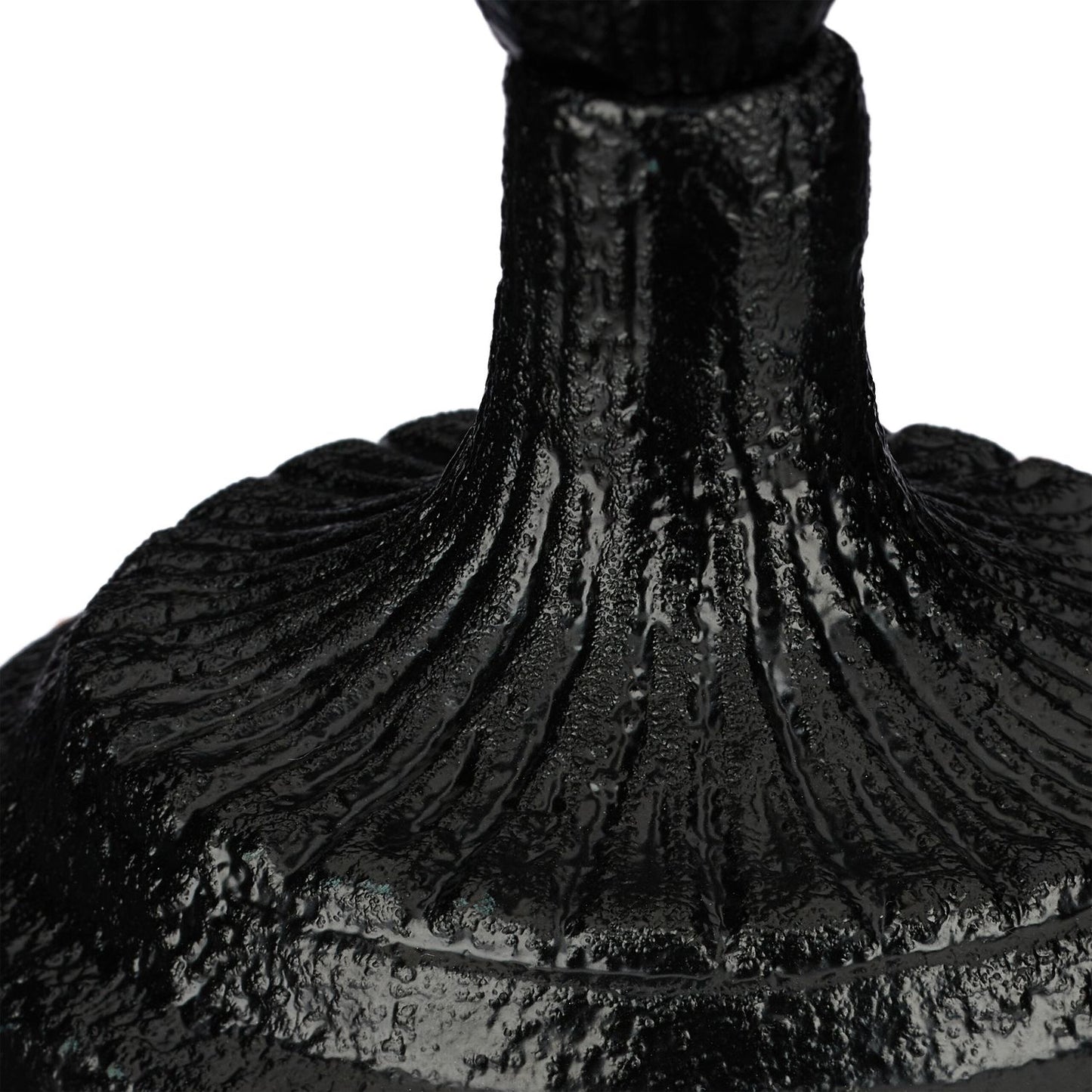 Standing bird bath in cast iron