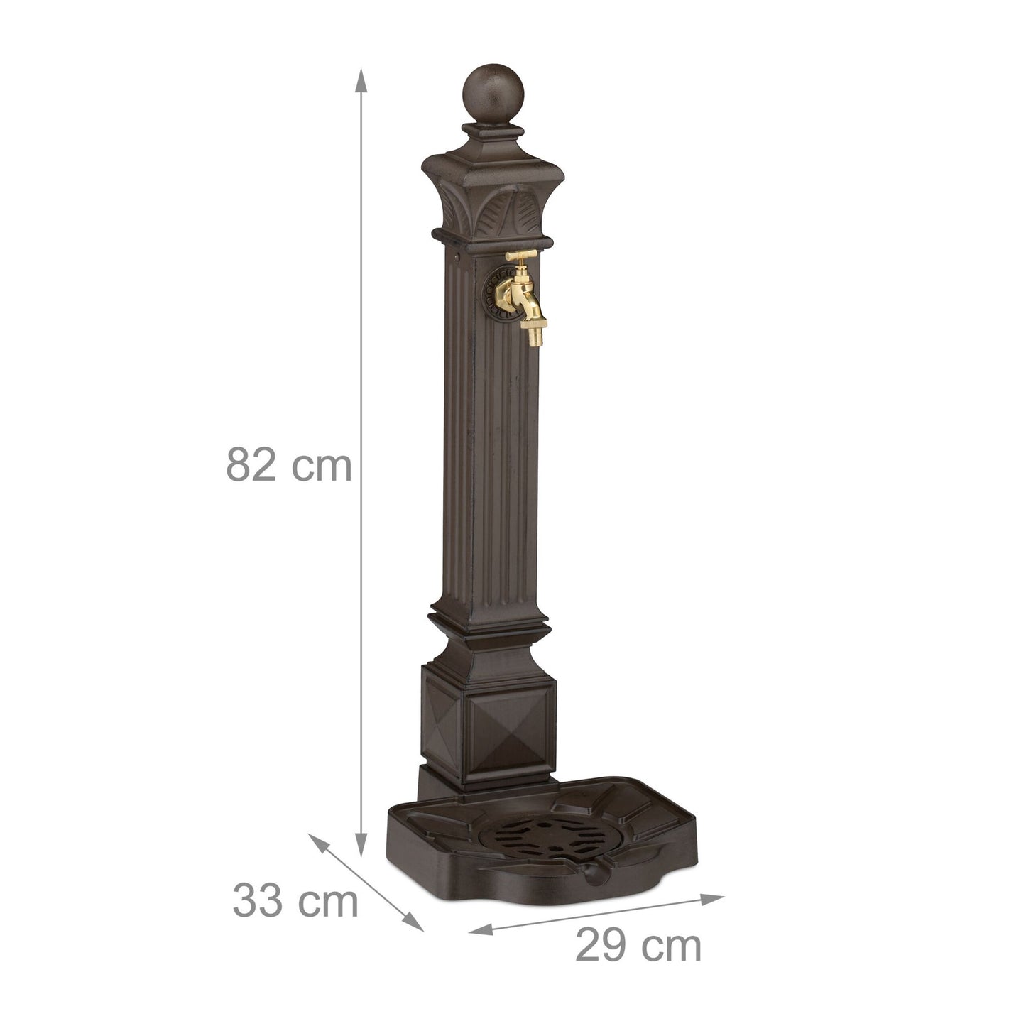 Standing fountain antique 82 cm