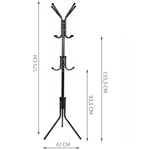 Standing hanger 170cm - black Ruhhy 23815