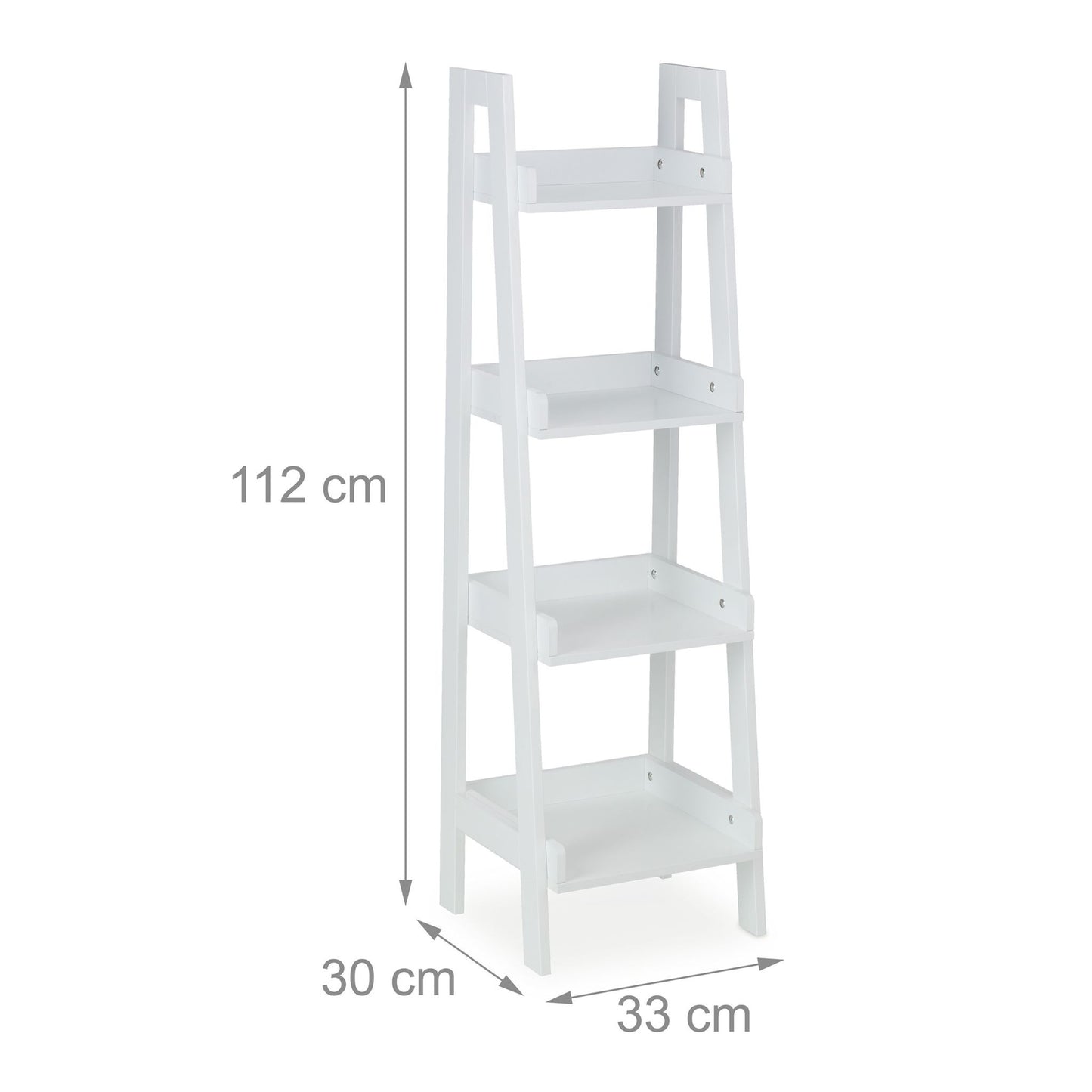 Standing shelf white 4 levels