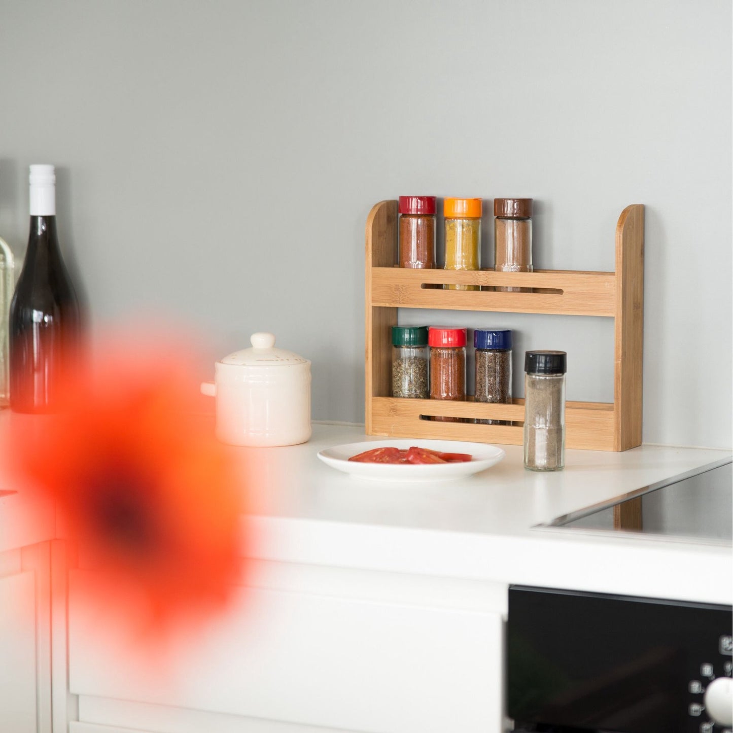 Standing spice rack