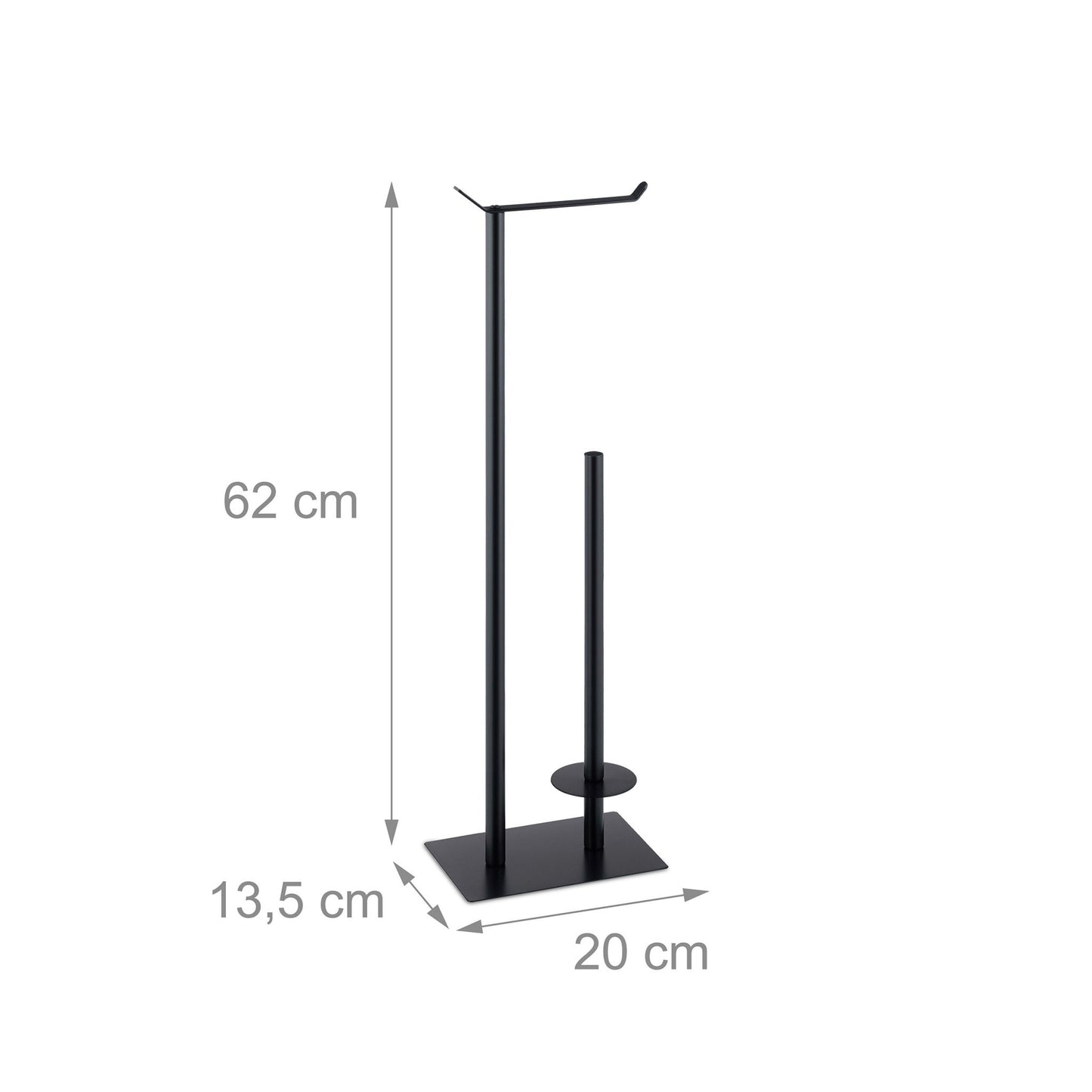 Standing toilet paper holder
