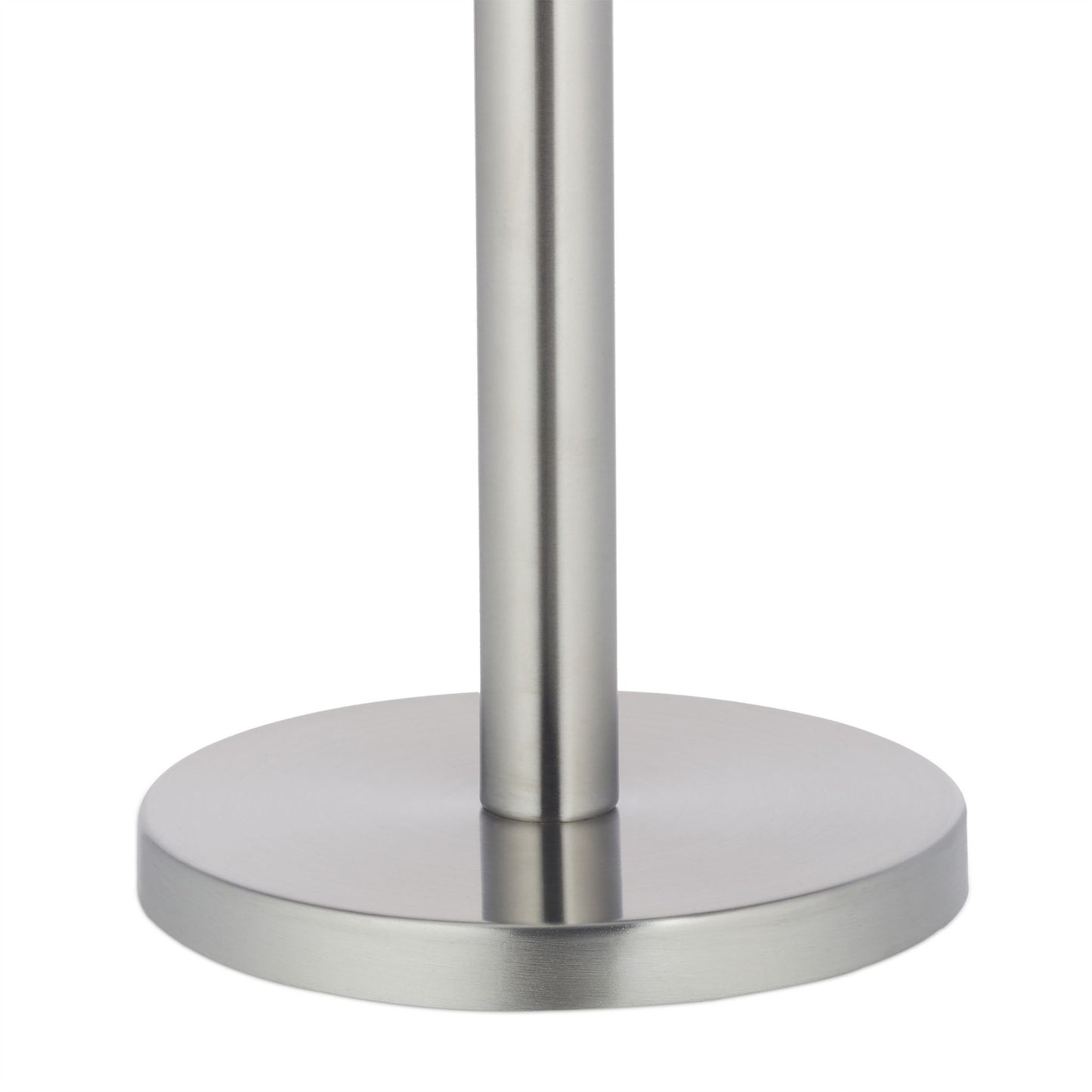 Standing toilet paper holder in metal