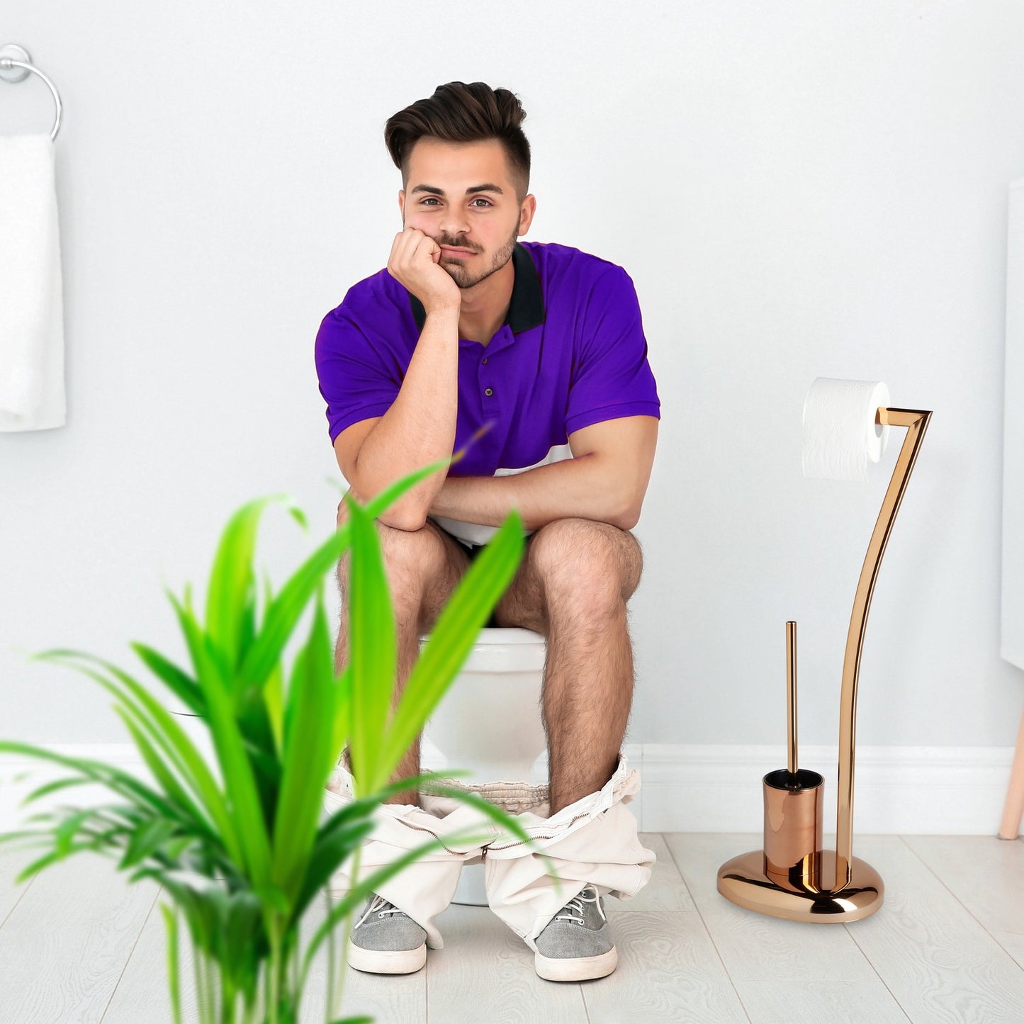 Standing toilet seat WIMEDO copper