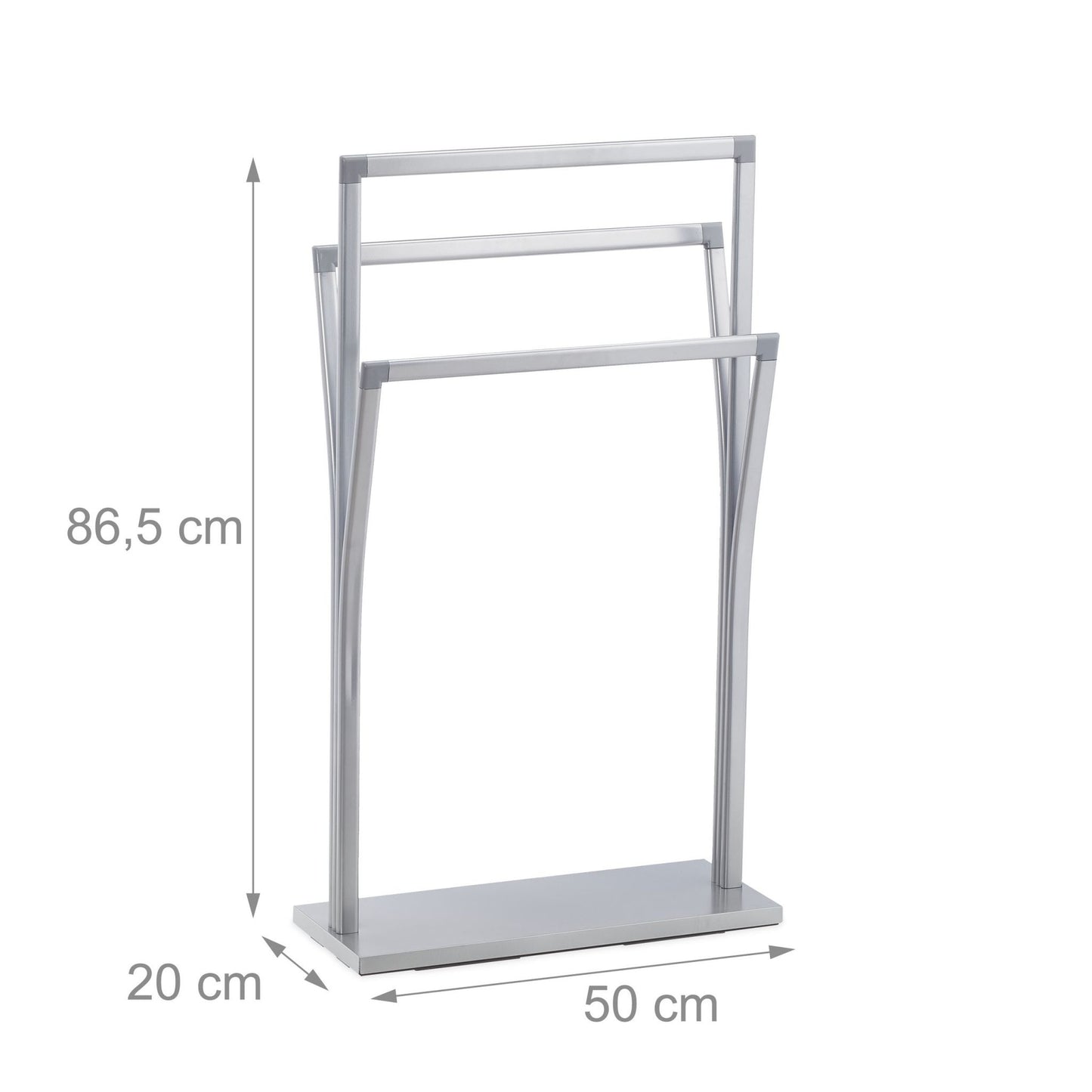 Standing towel rail