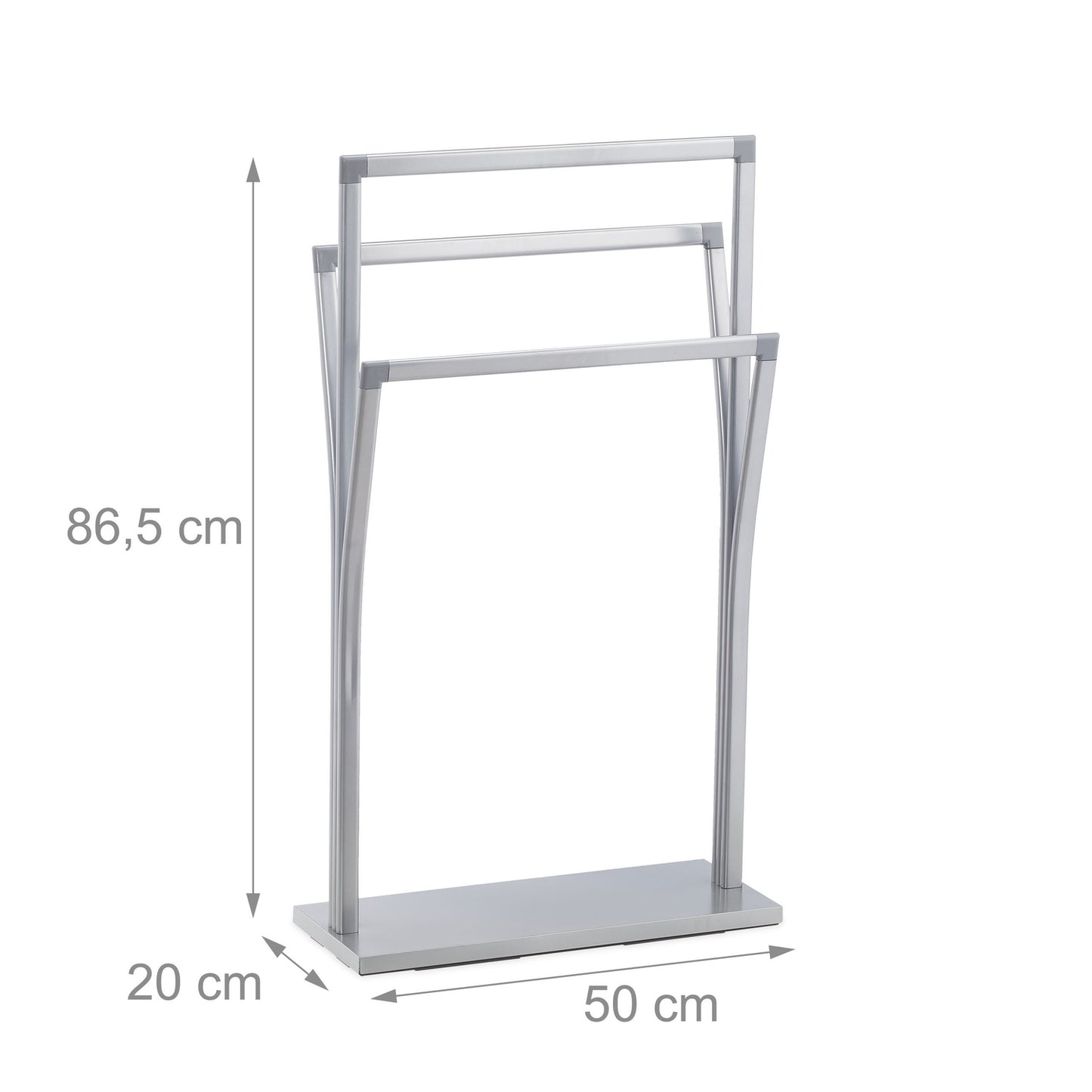 Standing towel rail