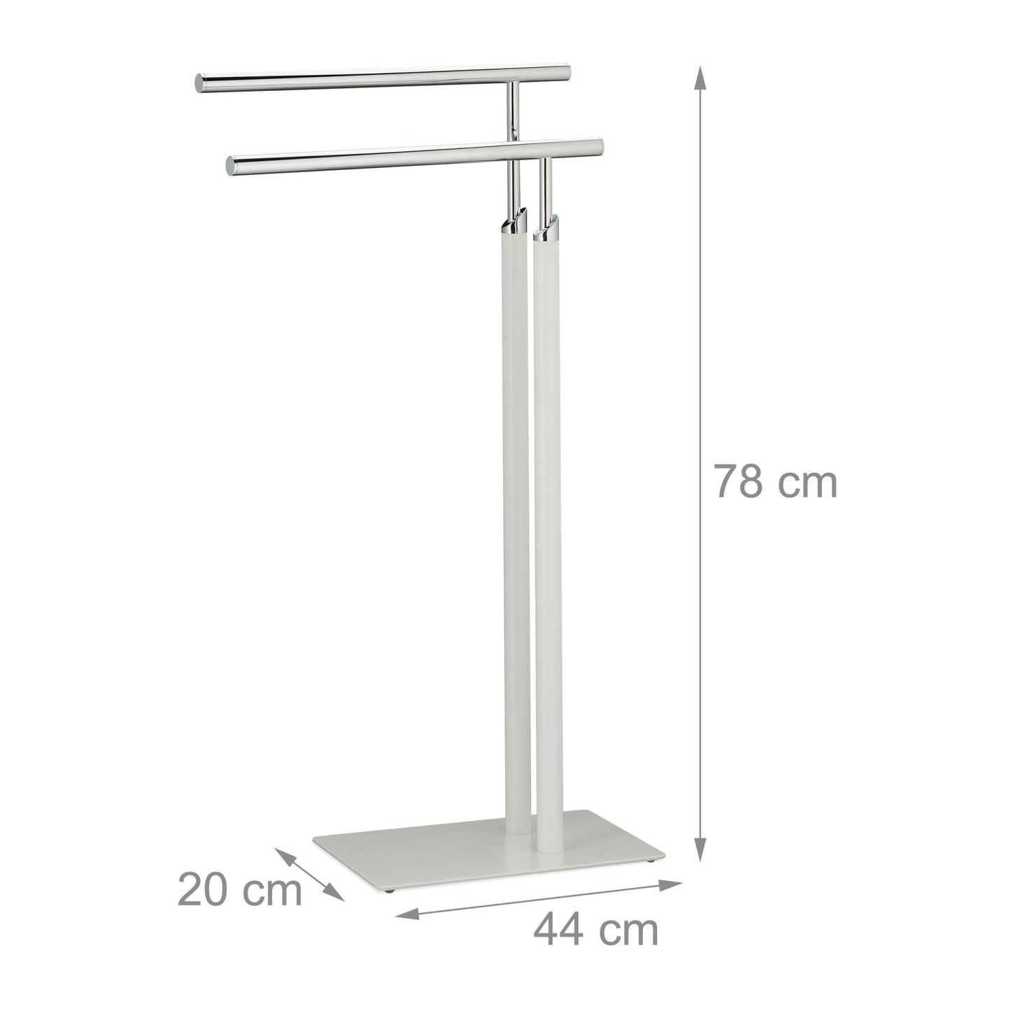 Standing towel rail White-Silver