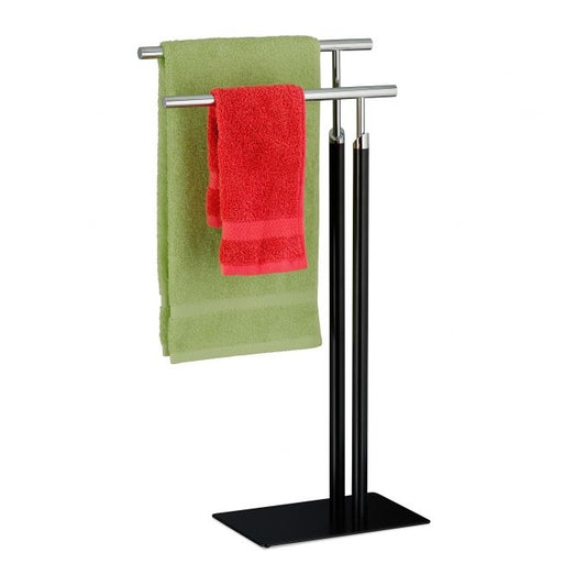 Standing towel rail with 2 bars