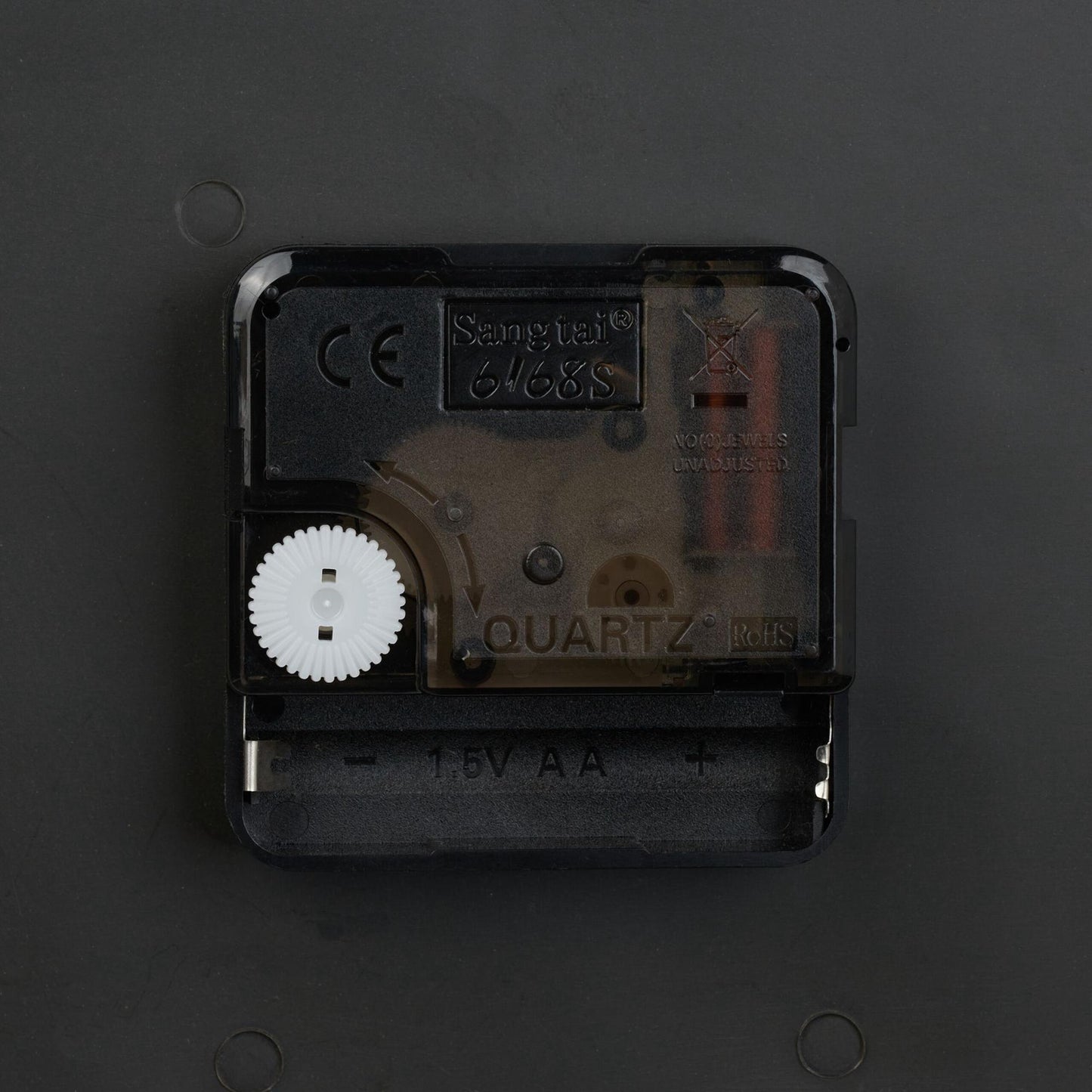 Station clock double-sided in white