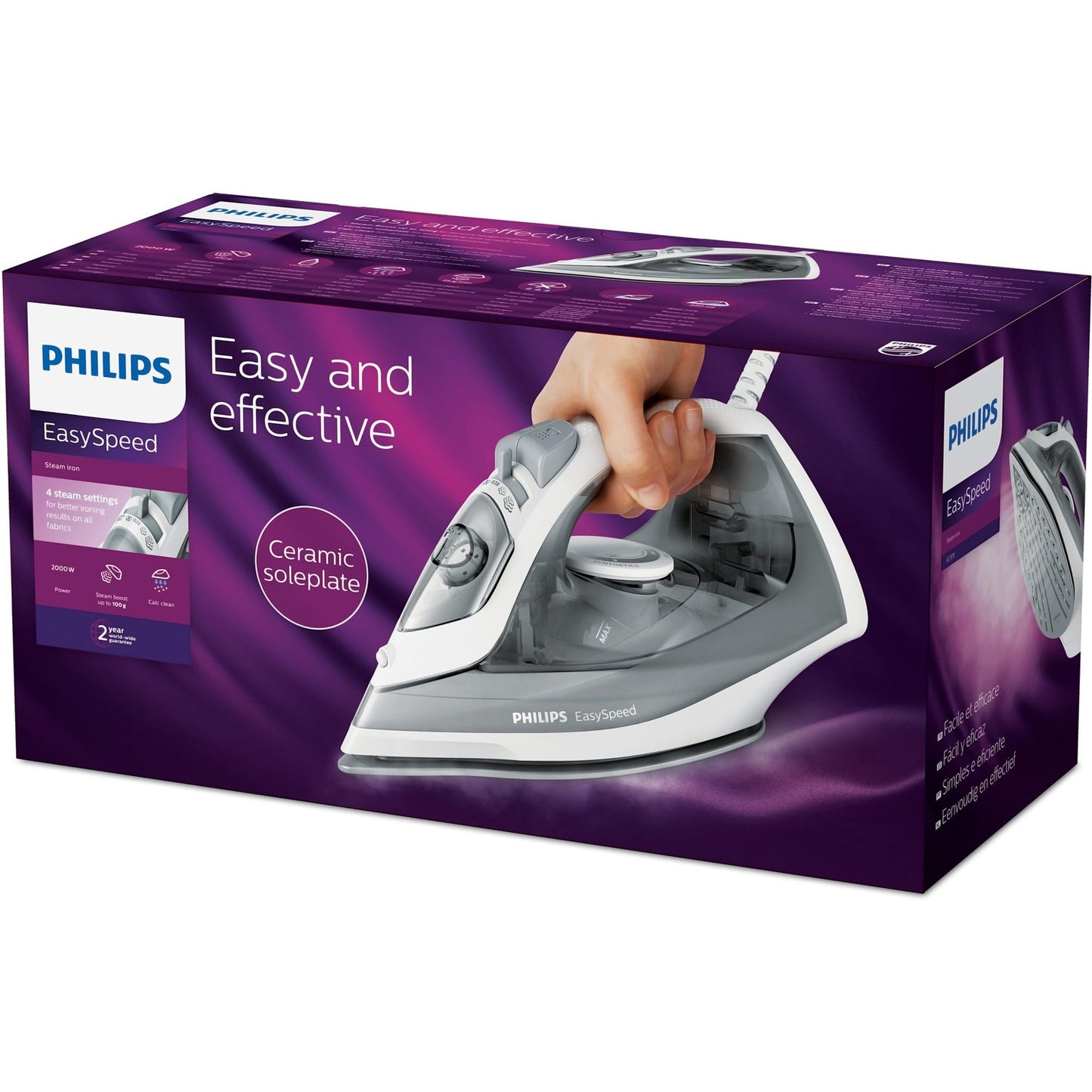 Steam iron GC1751/80 2000Watt Ceramic soleplate