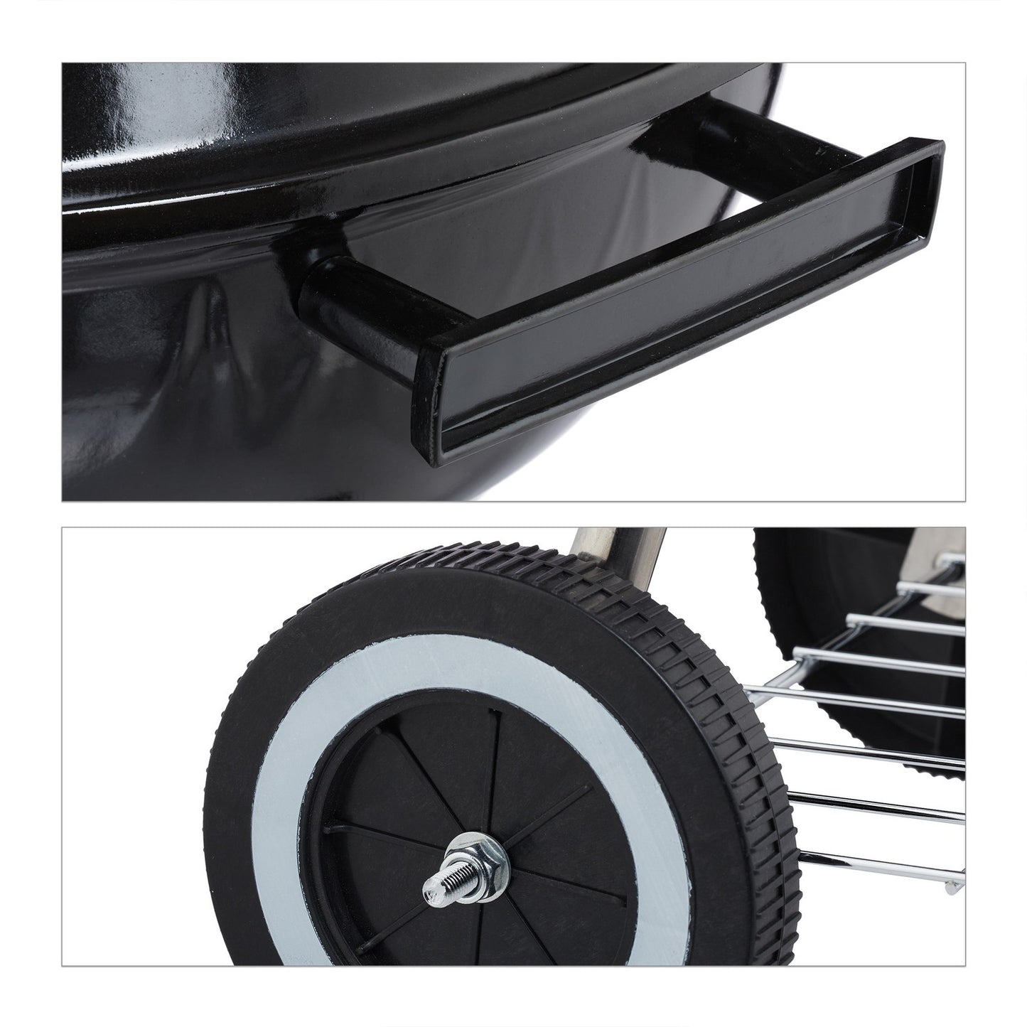 Steel Barbecue with Lid & Shelf