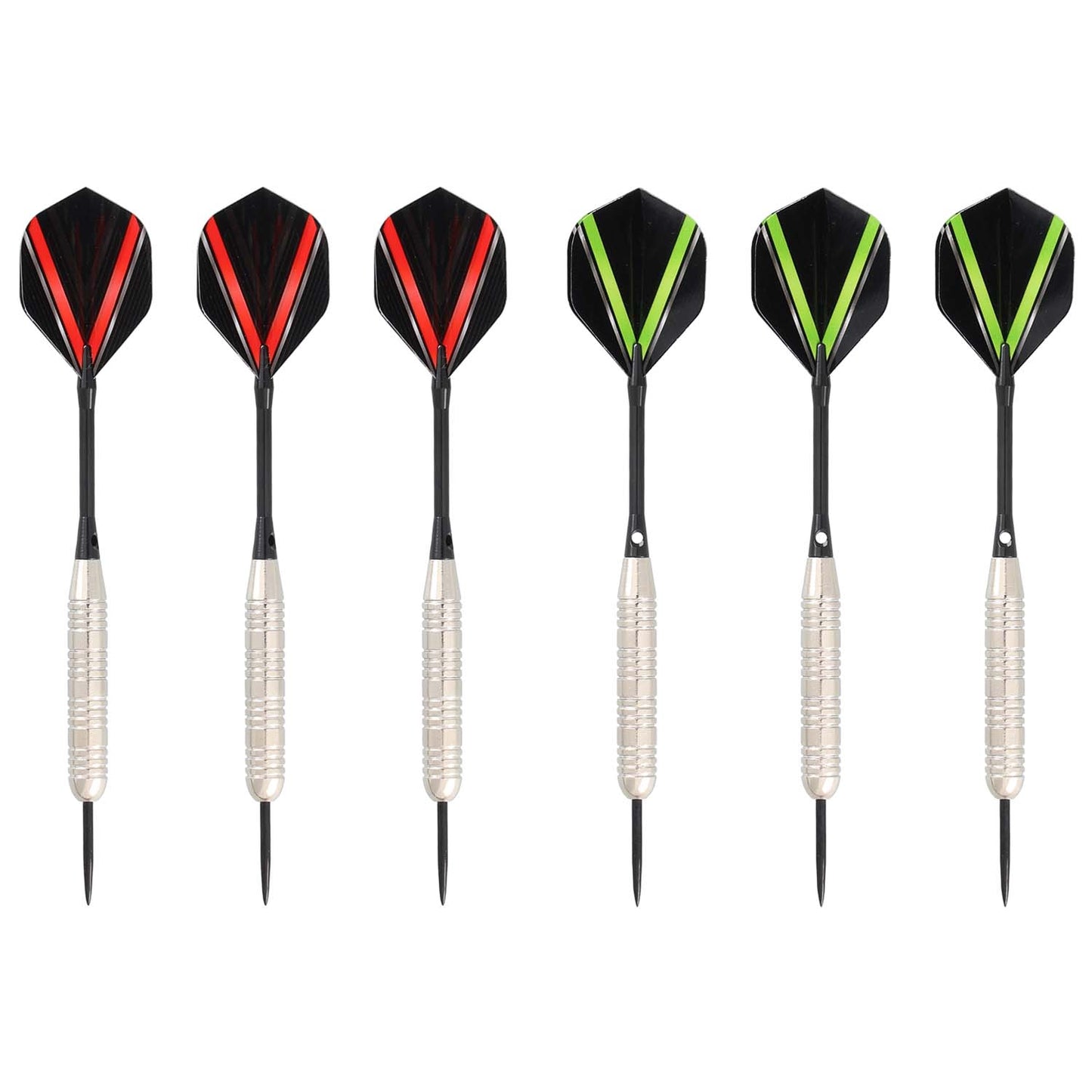 Steel Darts Set, 23g, 6 Pieces with Case