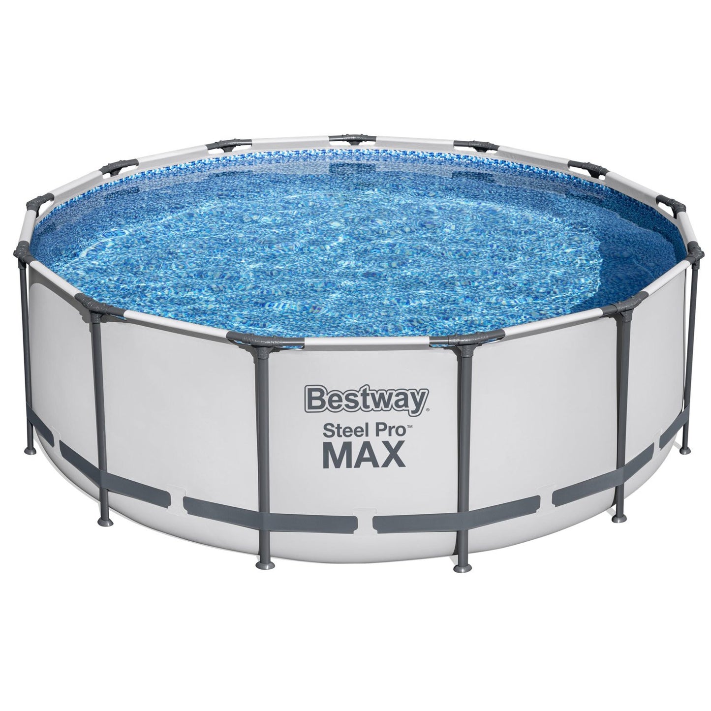 Steel Frame Above Ground Pool, 3.96m x 1.22m, Easy Setup