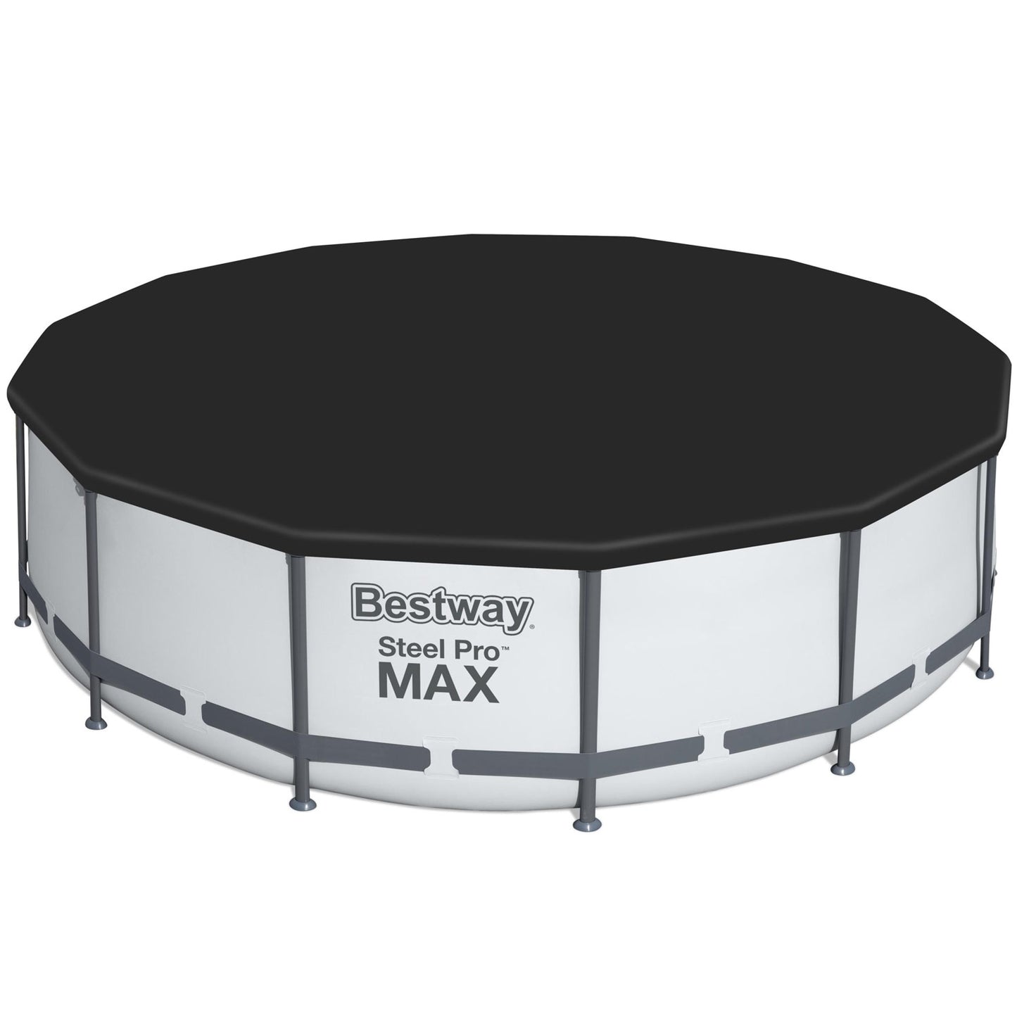 Steel Frame Above Ground Pool, 3.96m x 1.22m, Easy Setup