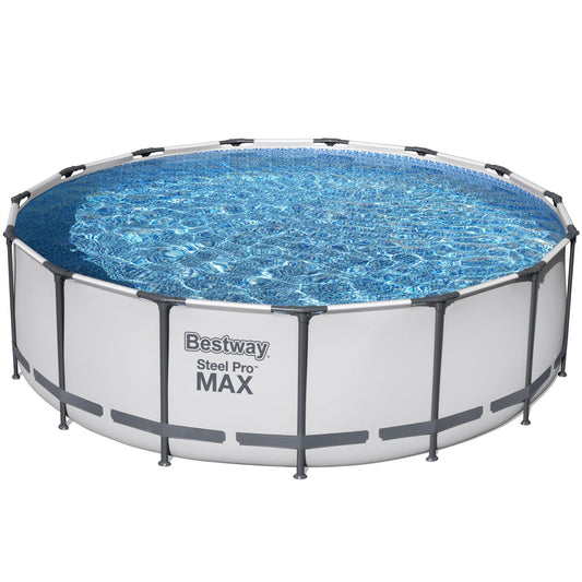 Steel Frame Above Ground Pool, 4.57m x 1.22m, Easy Setup