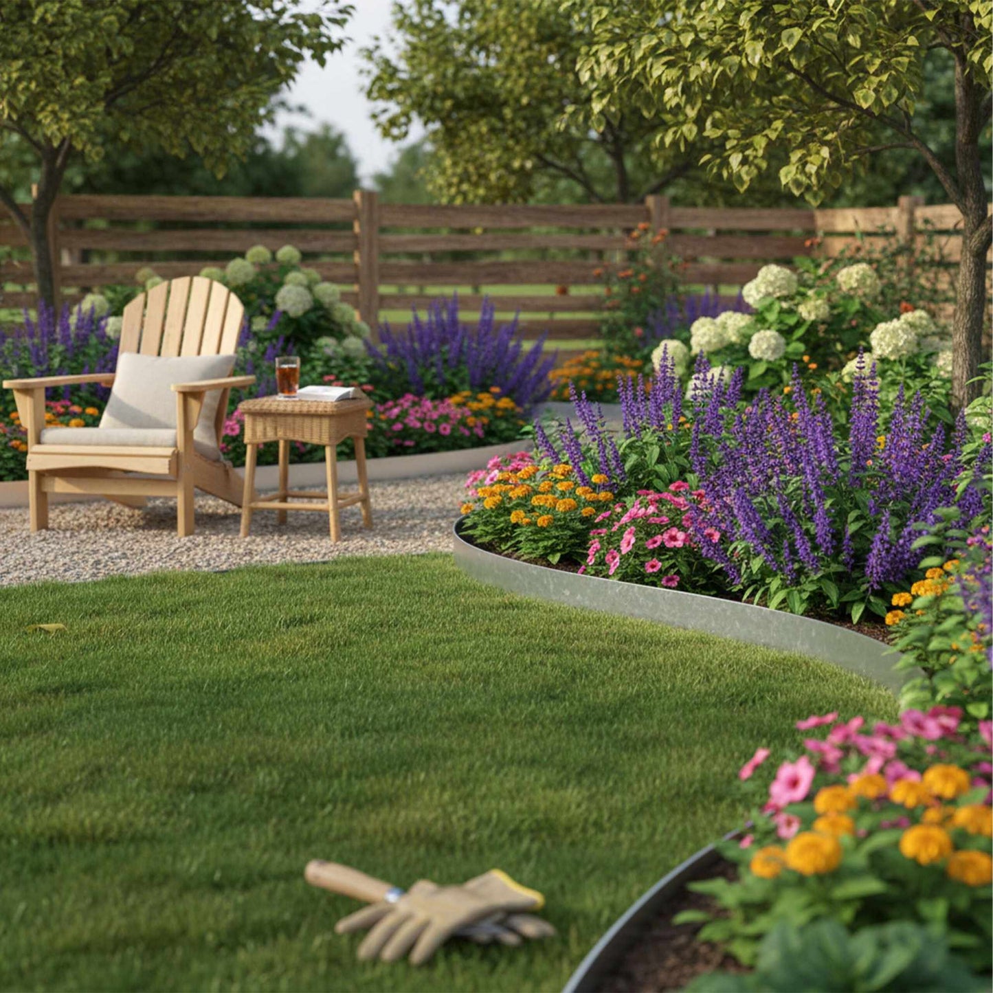 Steel Garden Bed Edging – Flexible, Weed Barrier