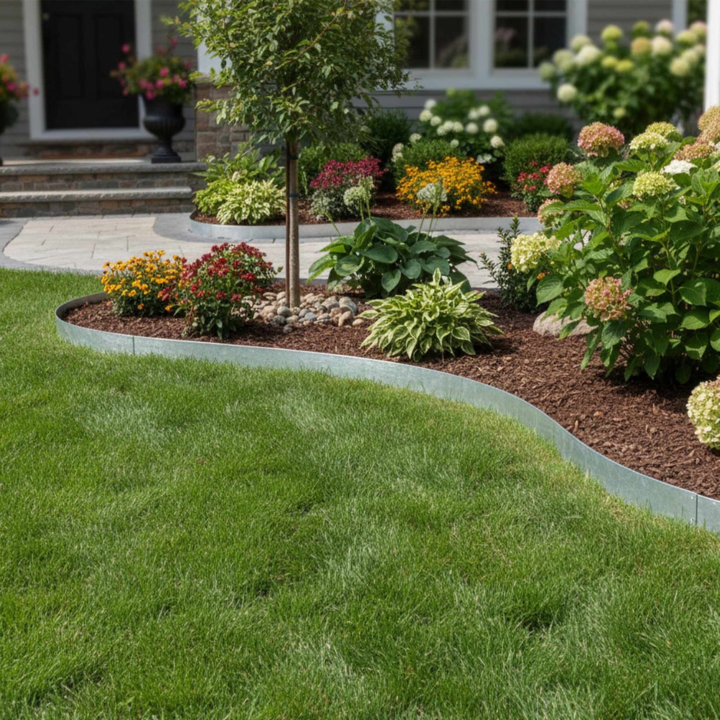 Steel Garden Bed Edging – Flexible, Weed Barrier