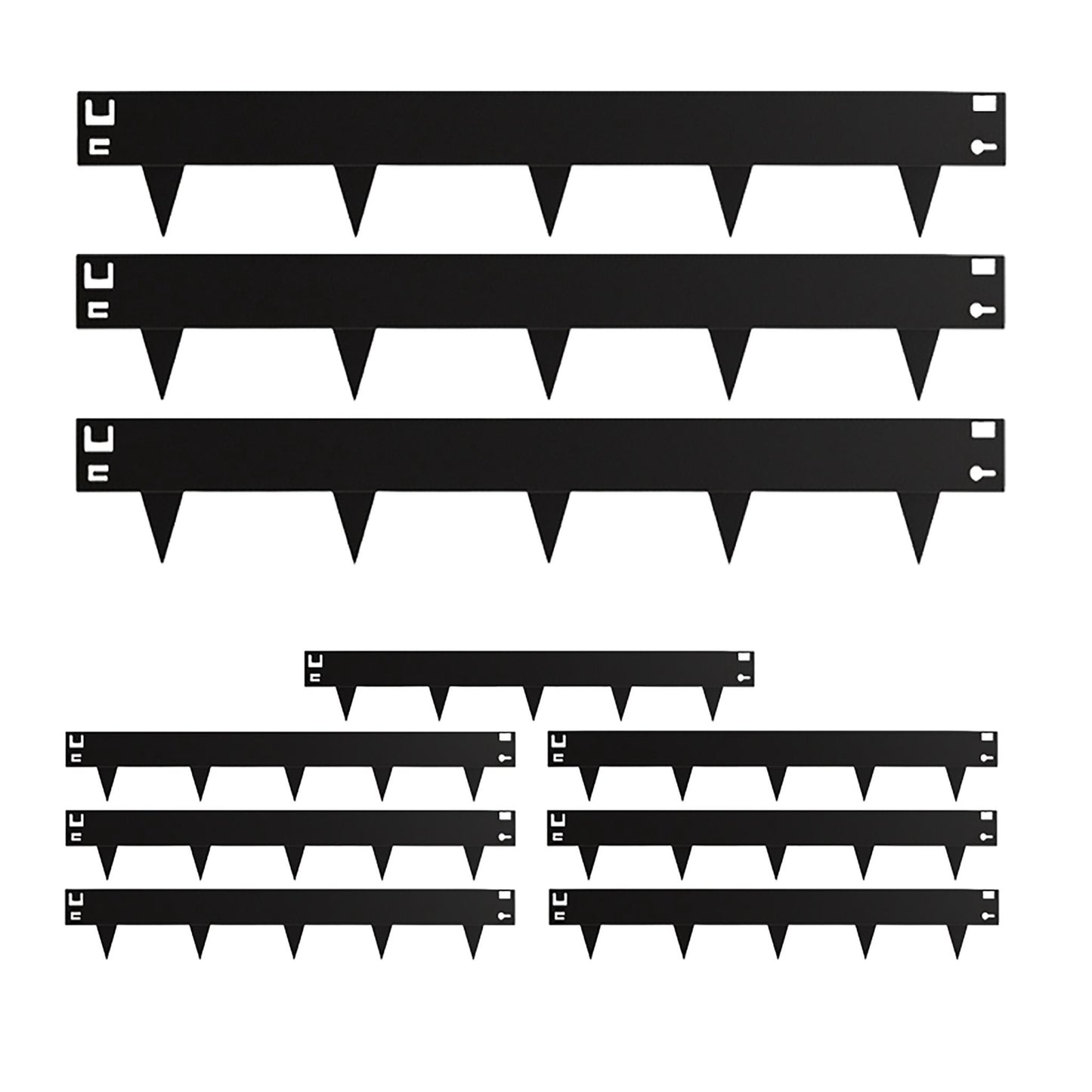 Steel Lawn Edging, Flexible Garden Border, Weed Barrier